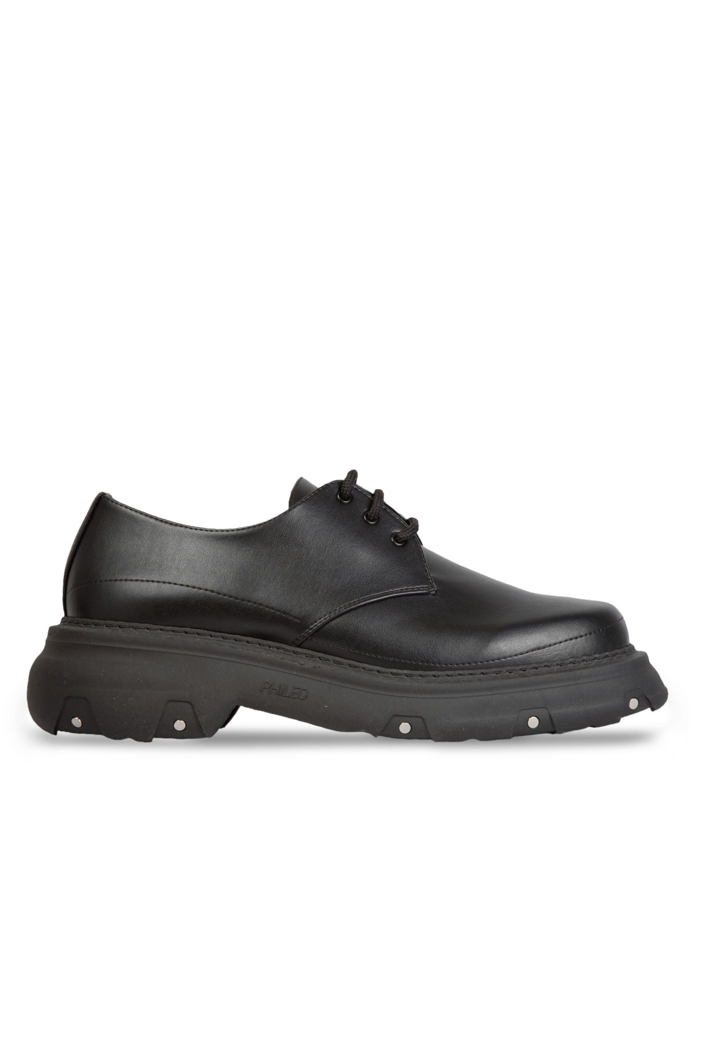 Vegan Leather Derby Shoes NERO