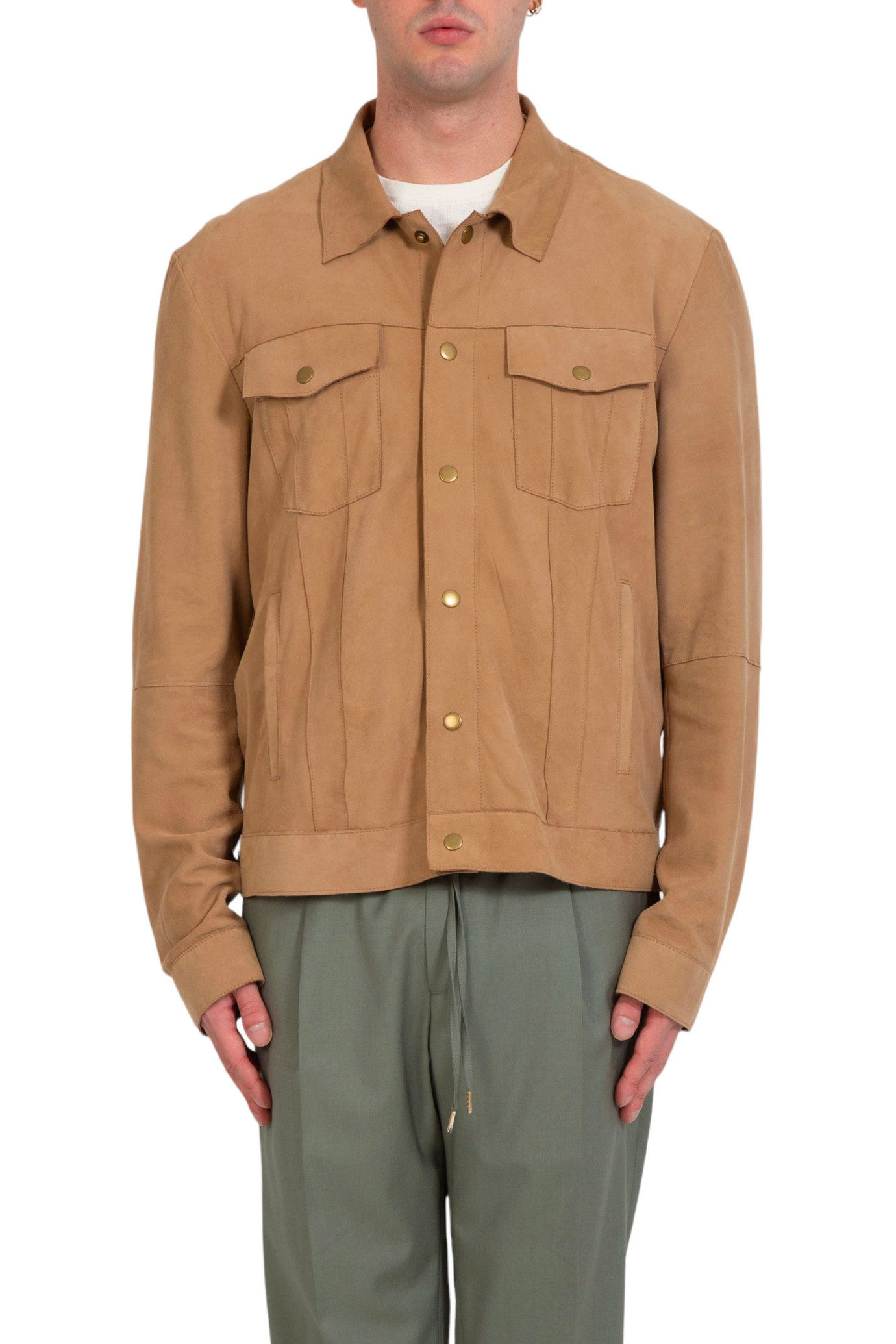 Suede Unlined Jacket BEIGE