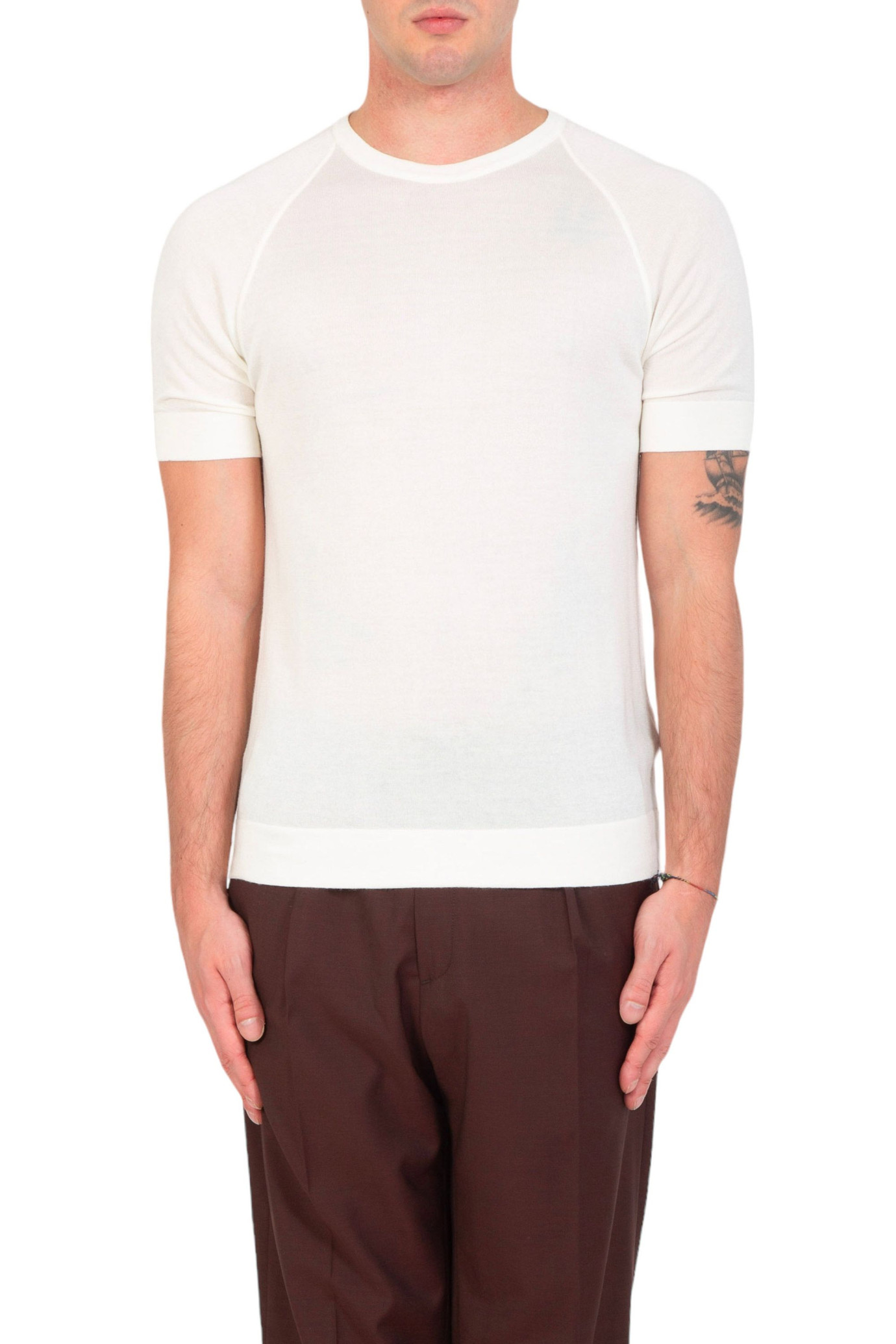 Eucalipto Raglan Tee BIANCO