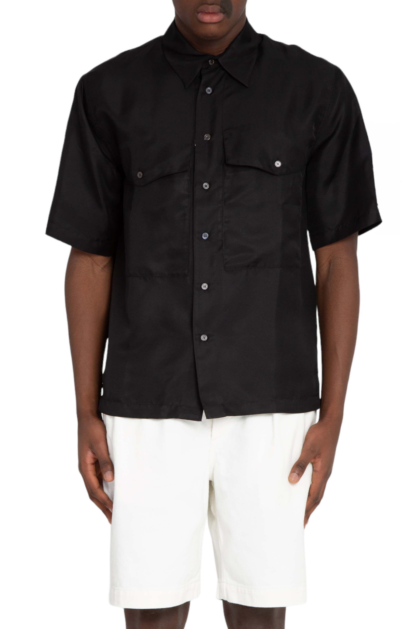 Silk SS Shirt NERO