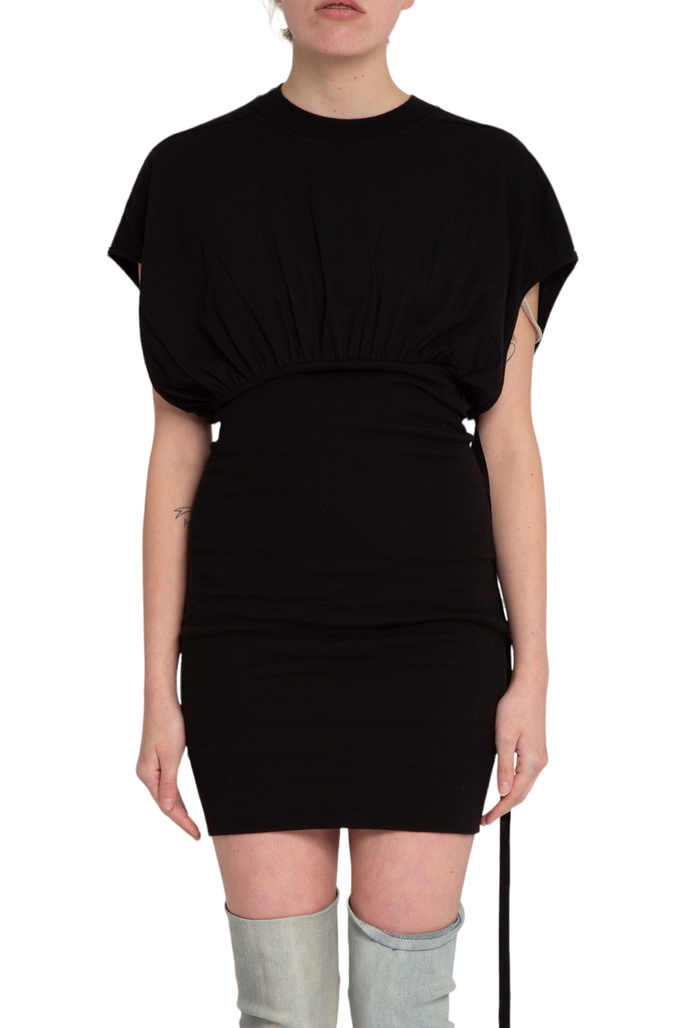 Cinched SL Tommy Mini Dress NERO