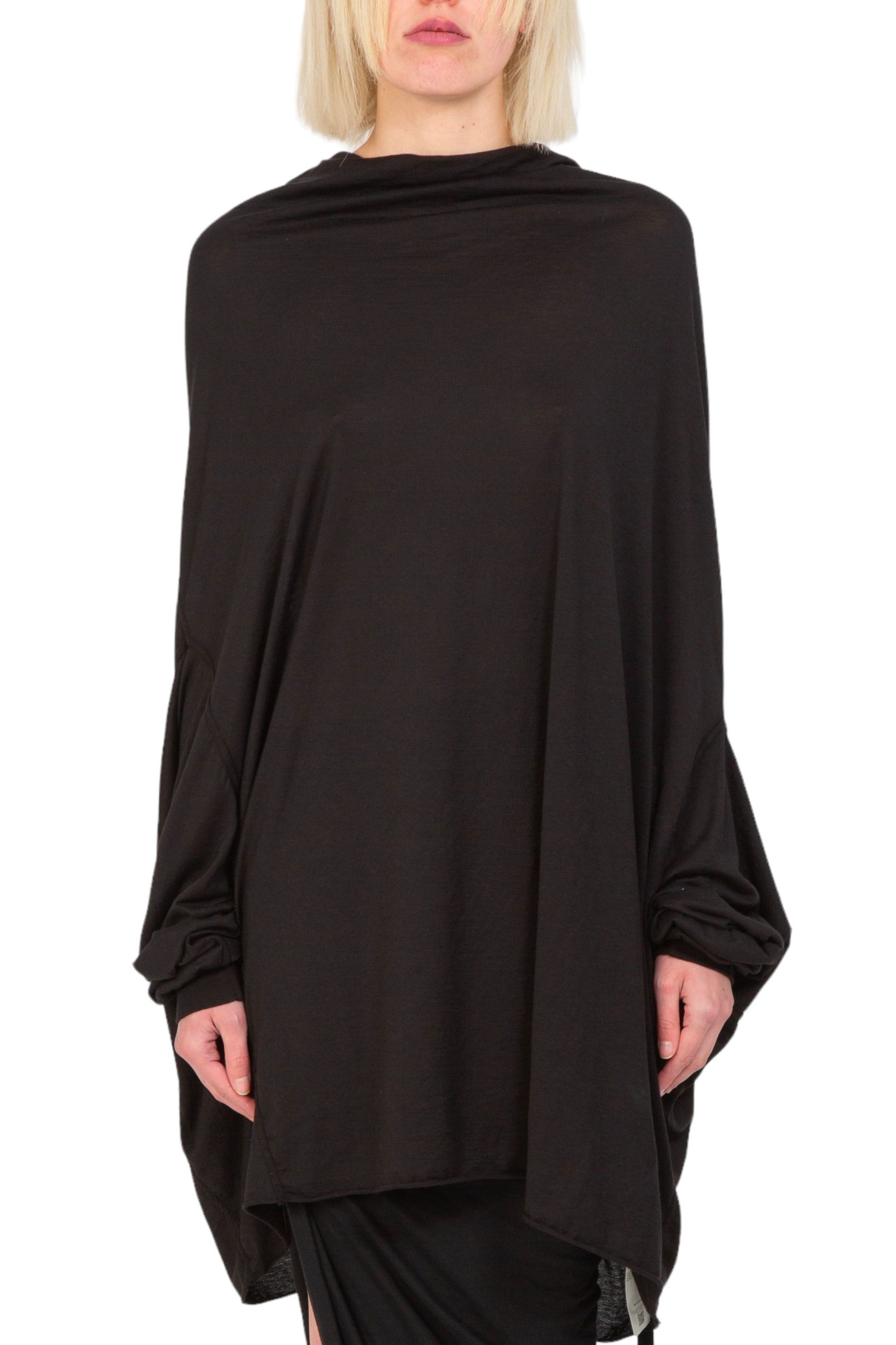 Shroud Gazued Jersey Sweatshirt NERO