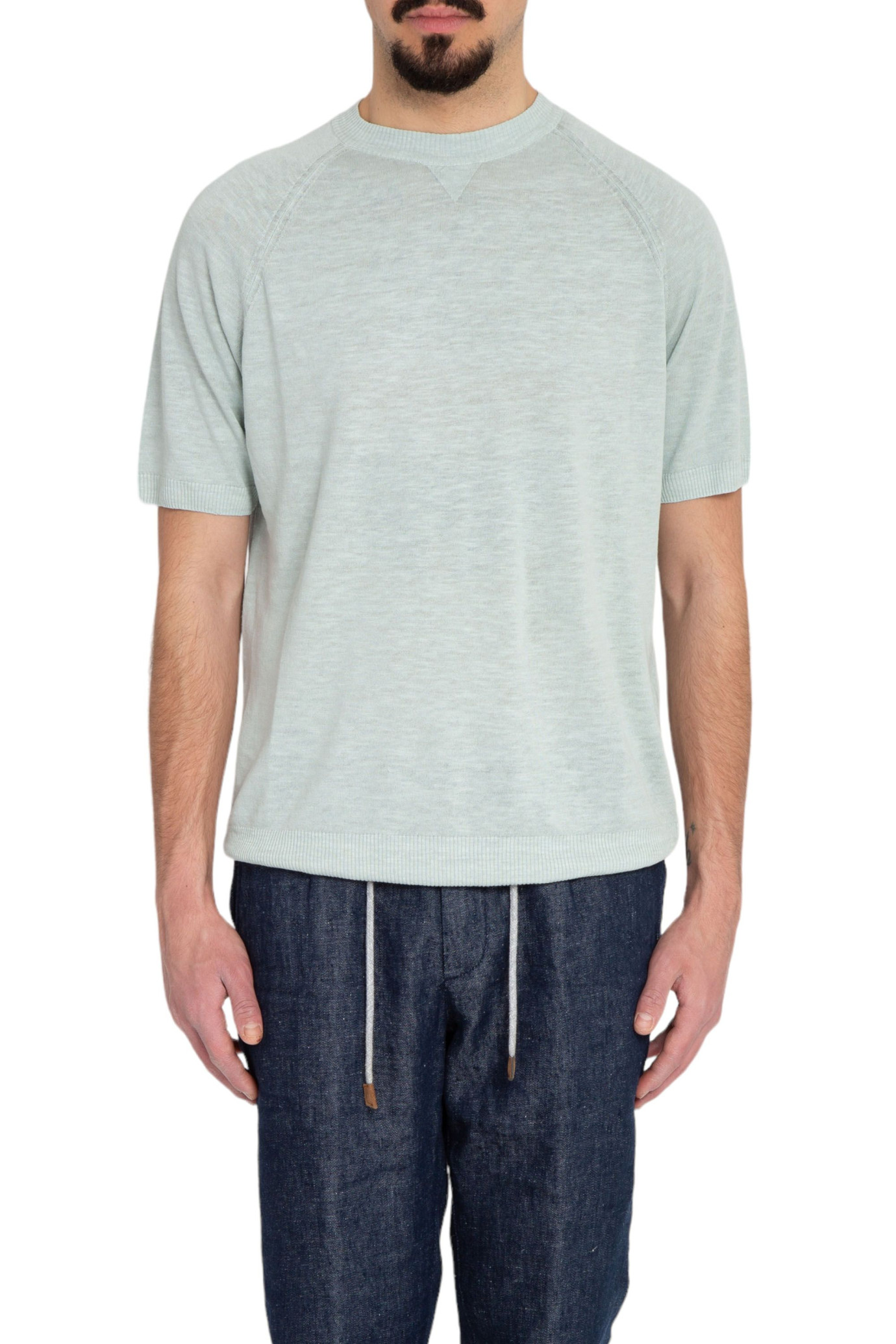 Linen SS Sweater Verde