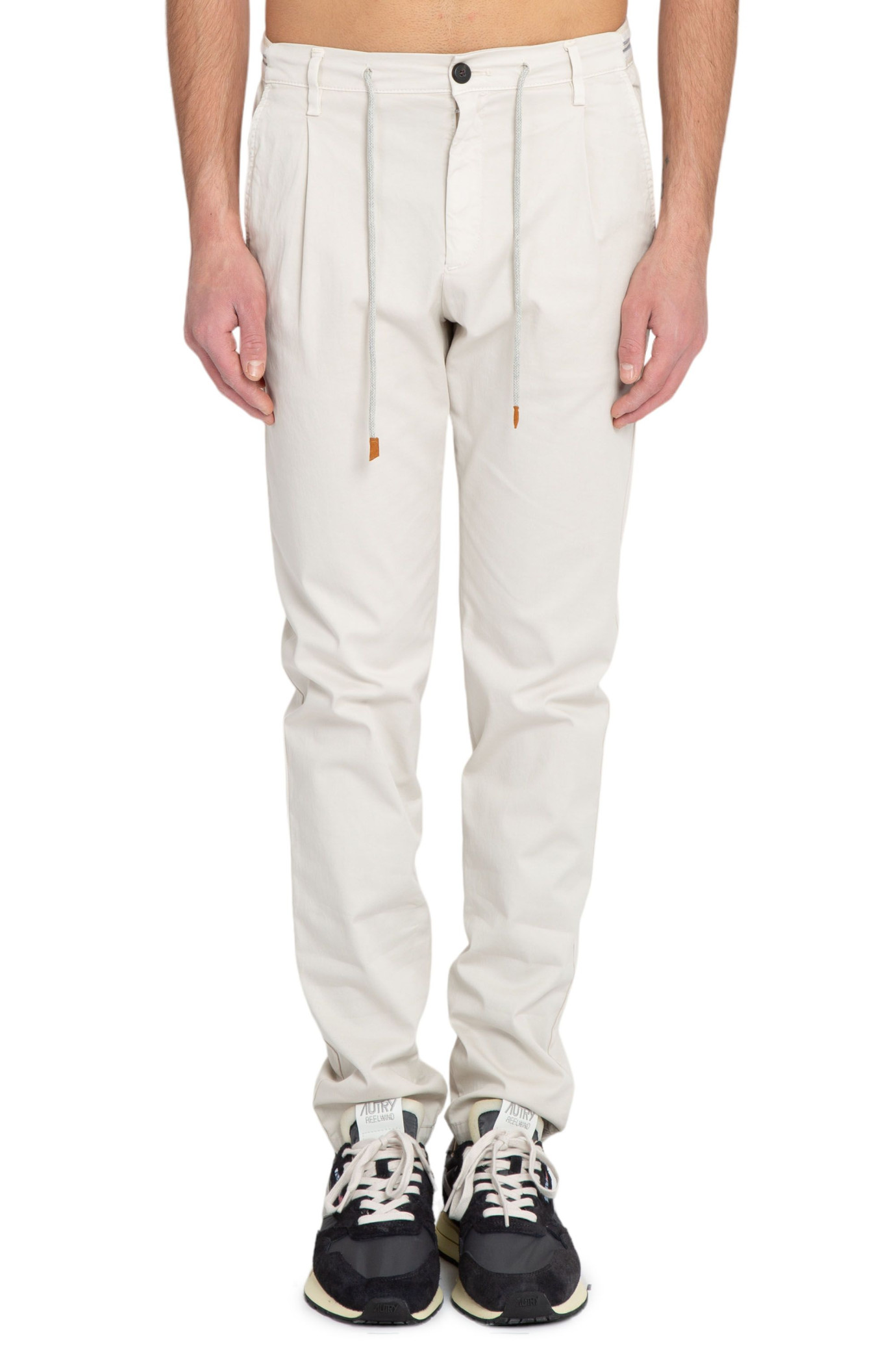 Elastic Side Jogger Pants BEIGE