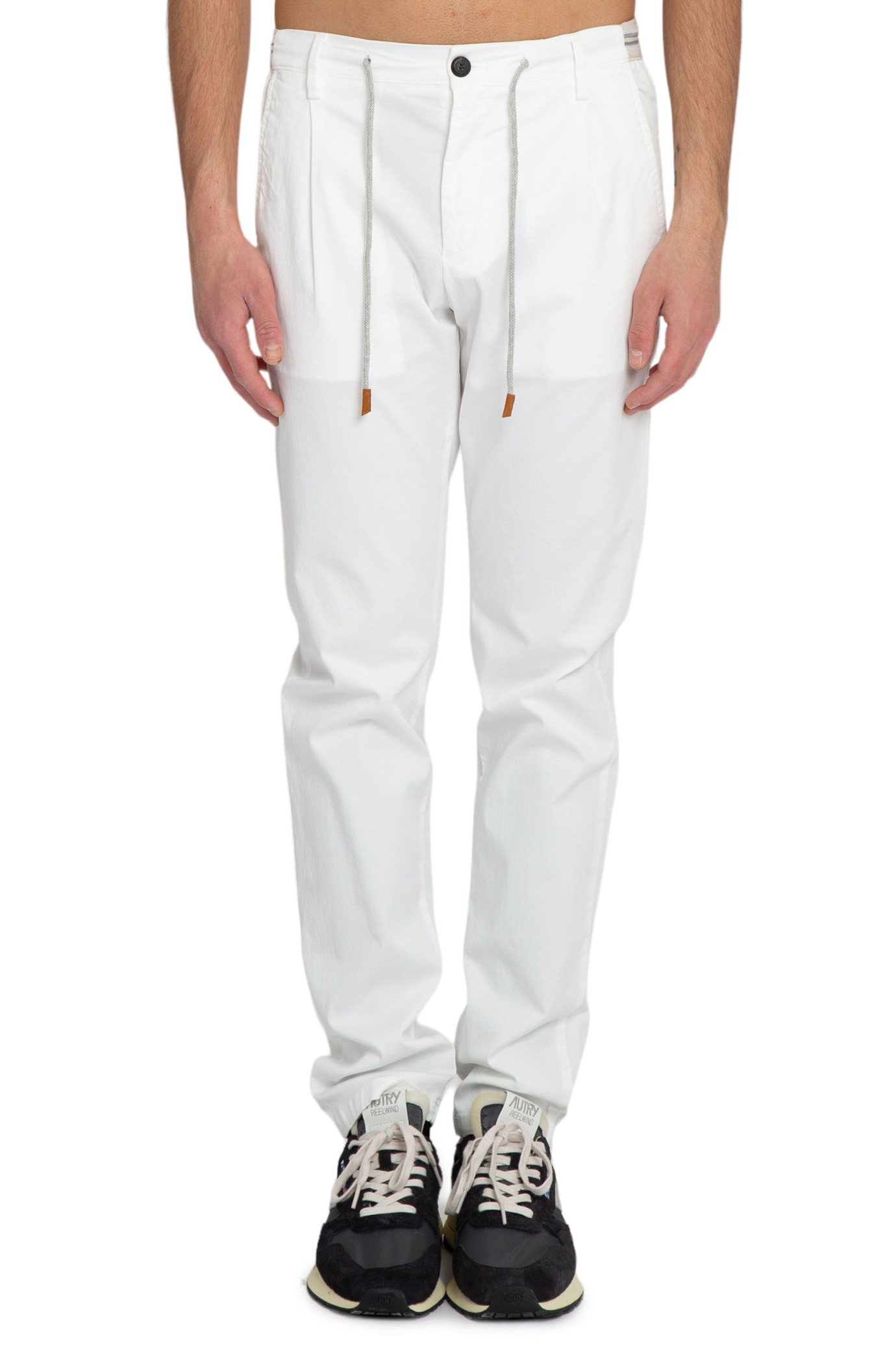 Elastic Side Jogger Pants BIANCO