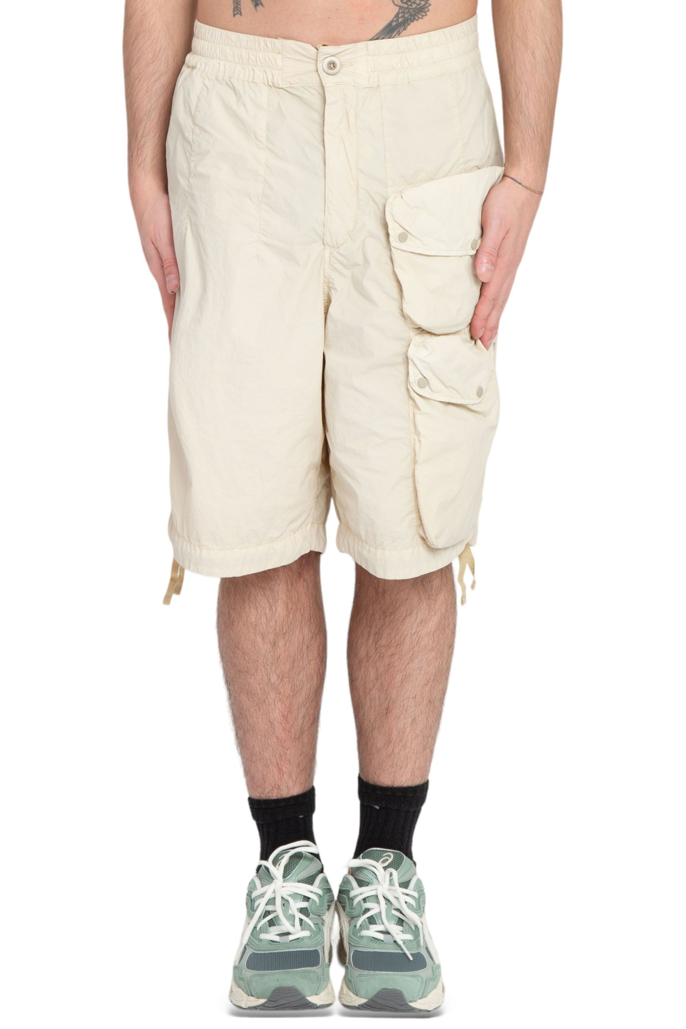 Multi Pocket Cargo Shorts BEIGE