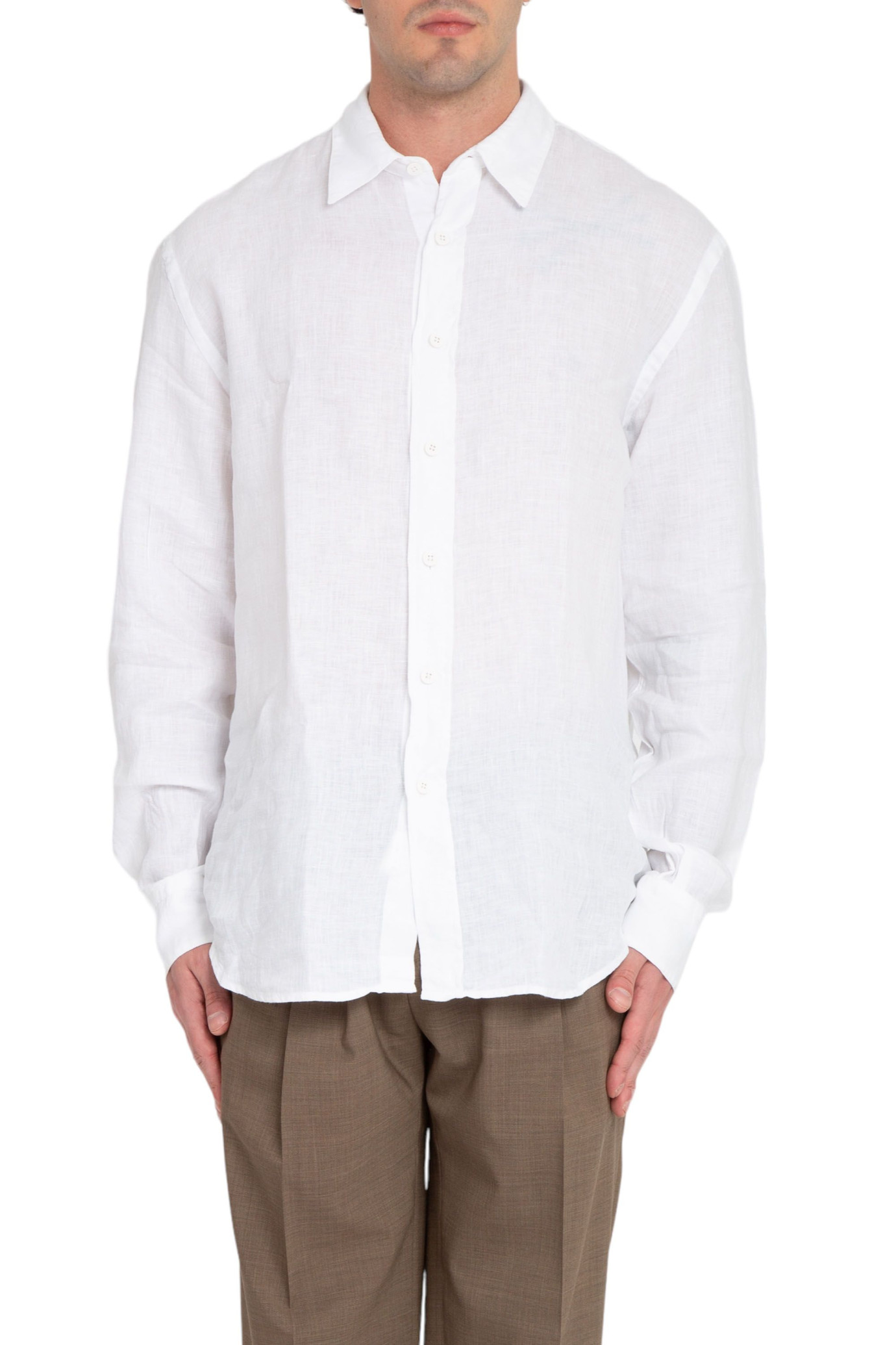 Andrea Linen Shirt BIANCO