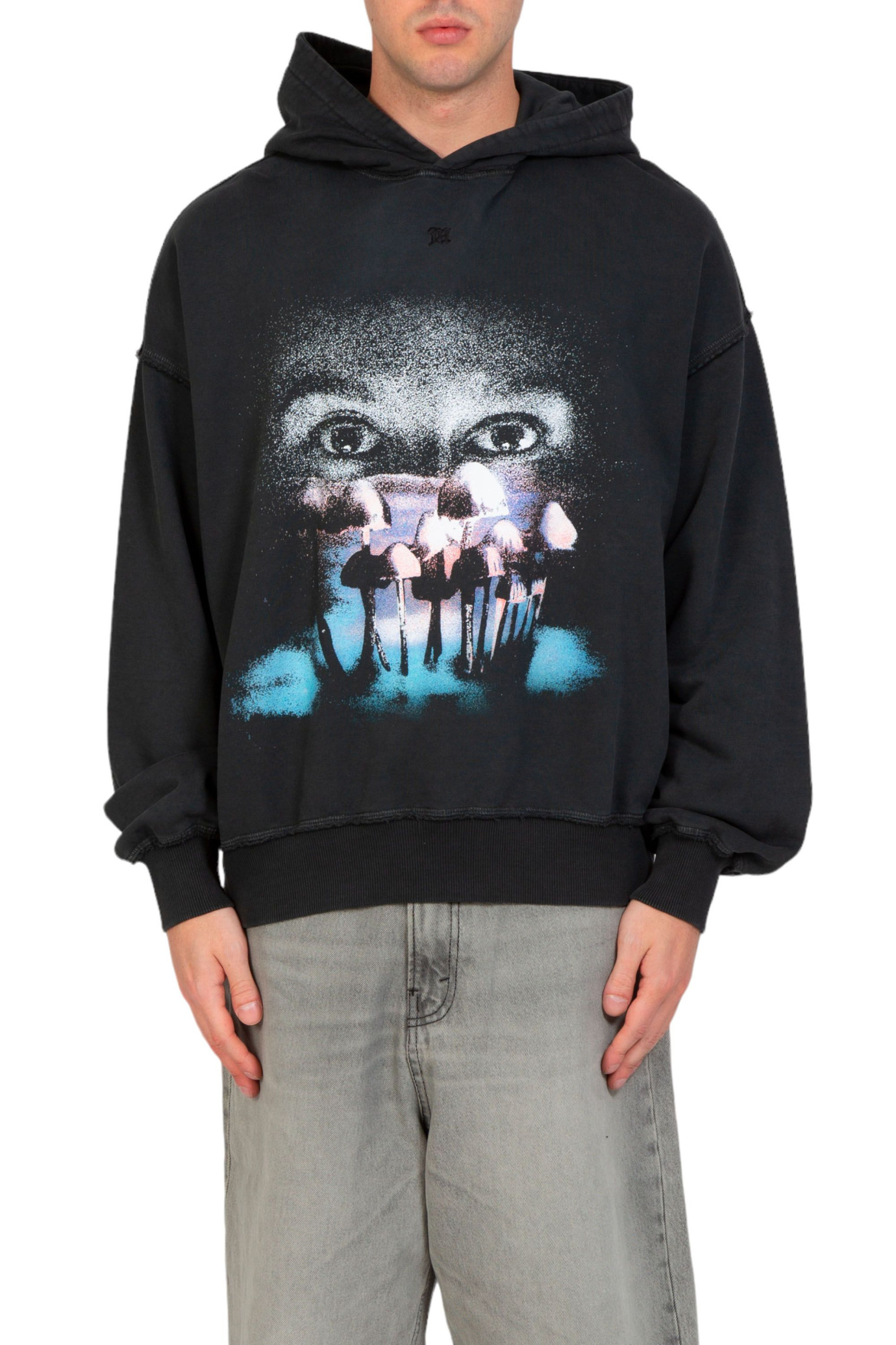 Mush Print Hoodie NERO