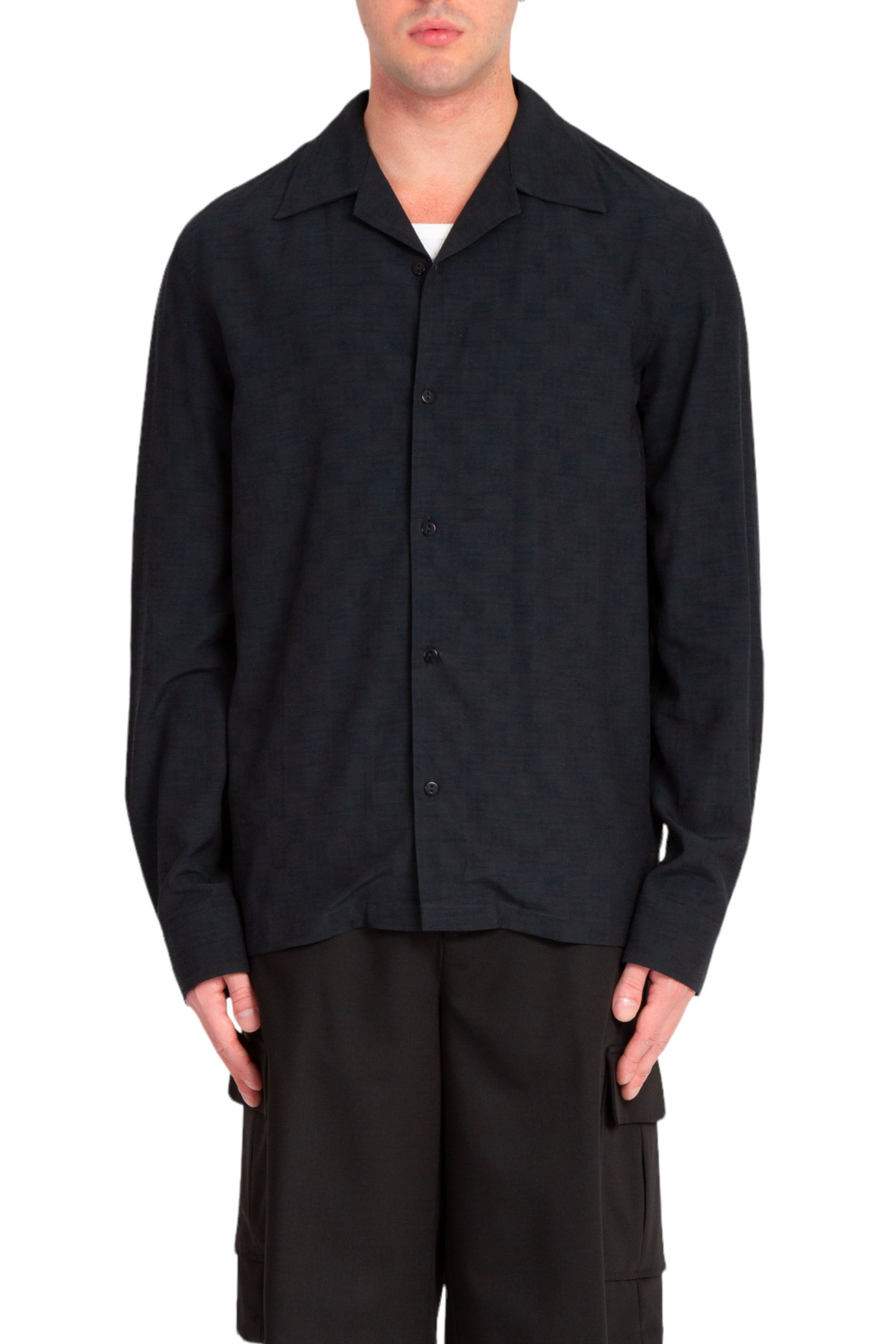 Resort Monogram Shirt NERO