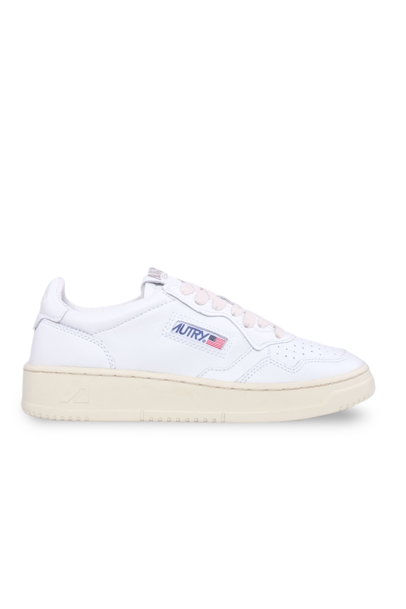 Medalist Low Leather White Shoes BIANCO