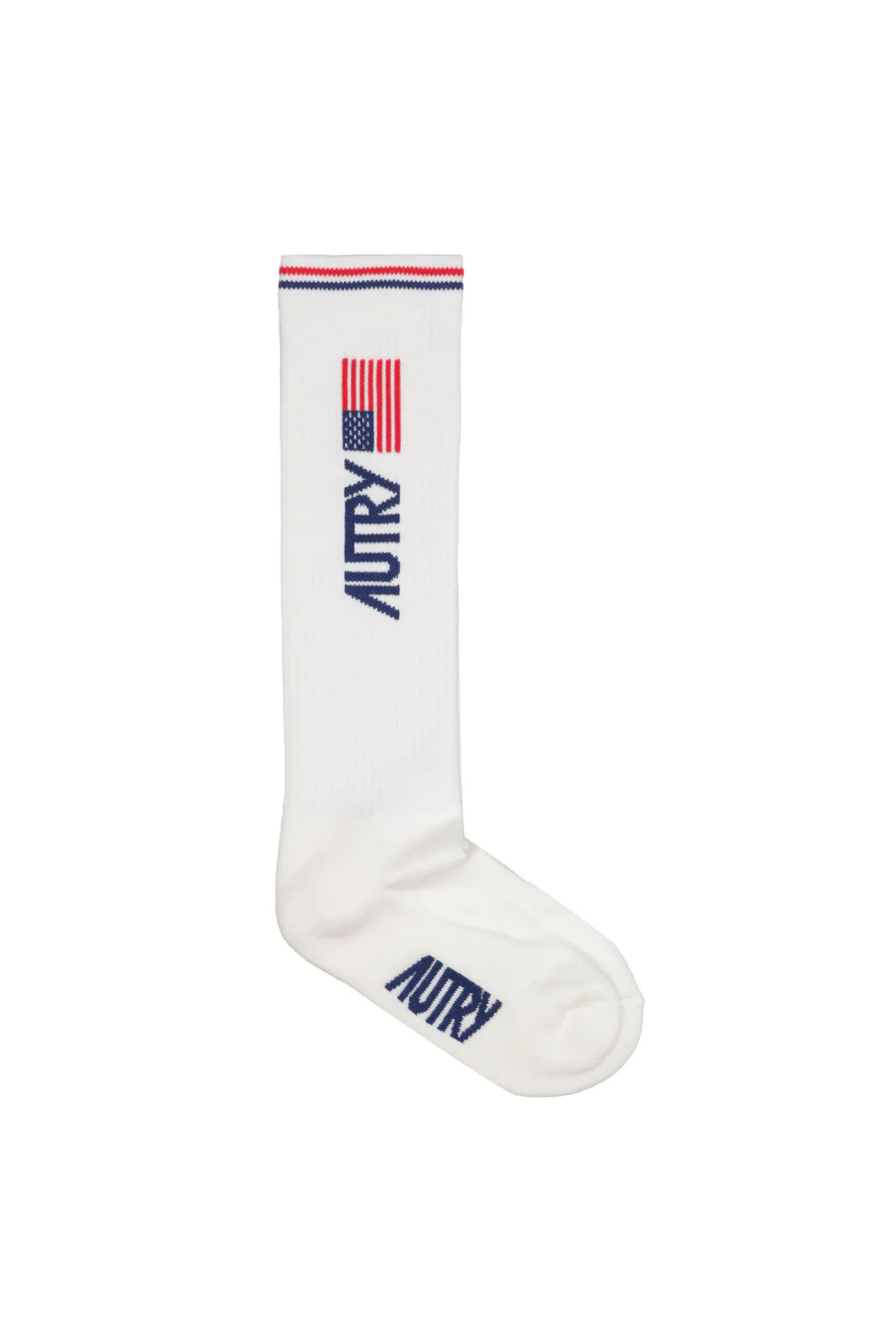 Autry Flag Socks BIANCO