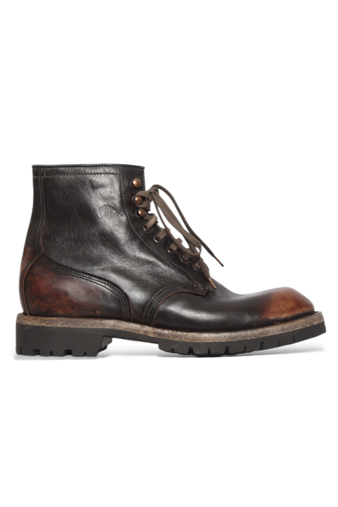 Roccia Laced-Up Mid Boots MARRONE