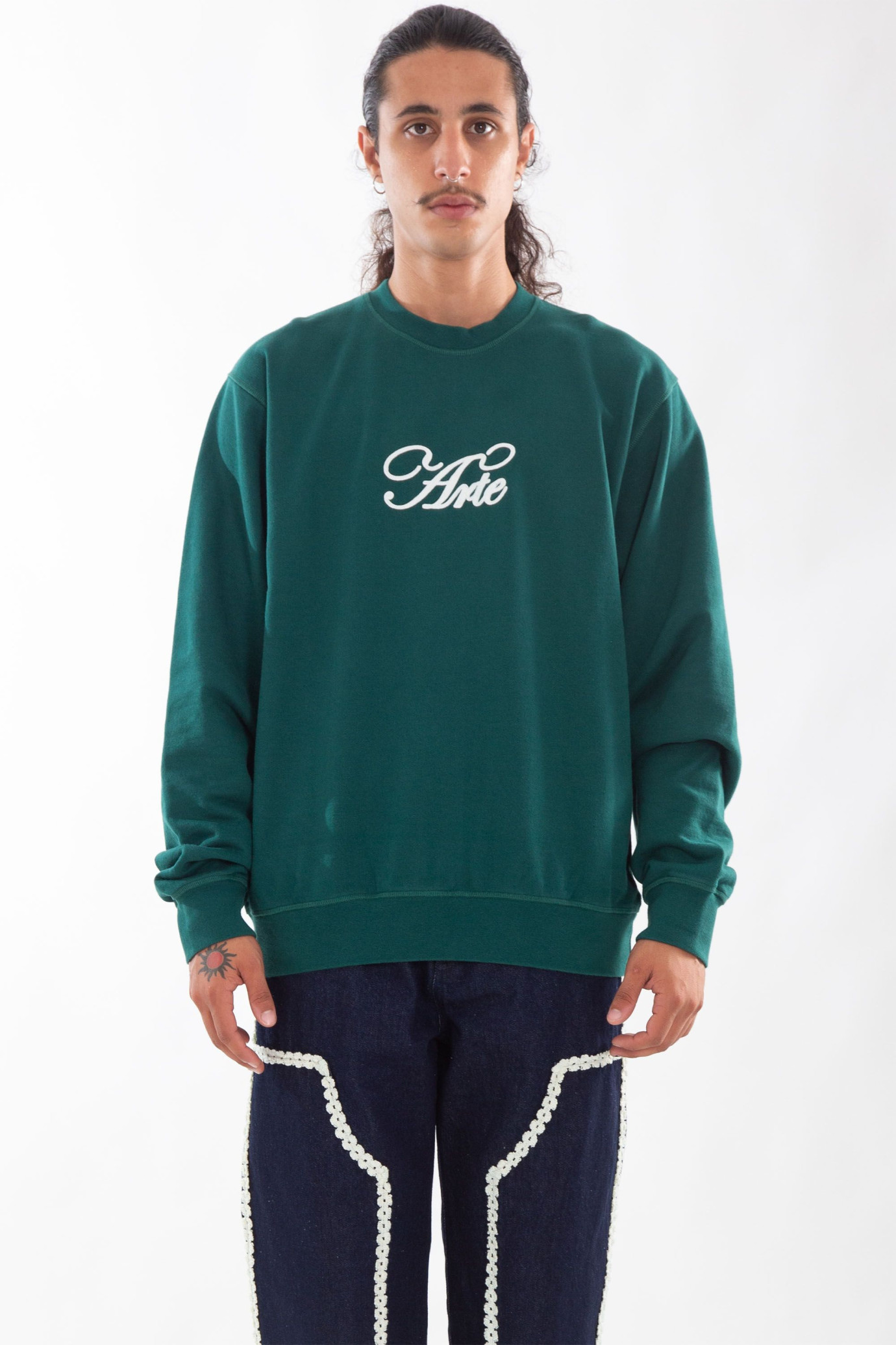 Script Embro Sweatshirt VERDE