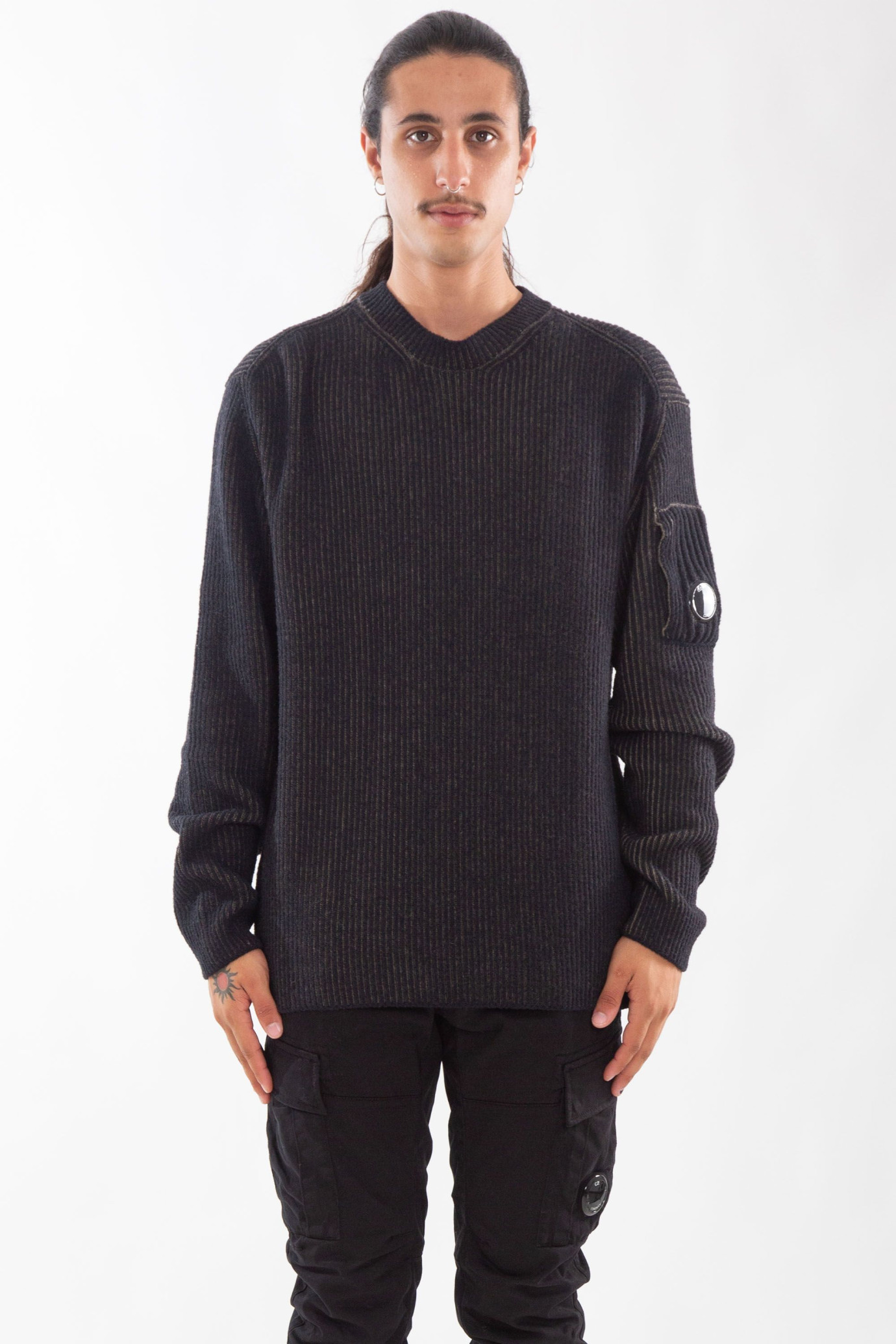 Fleece Crewneck Vanisé Knitwear NERO