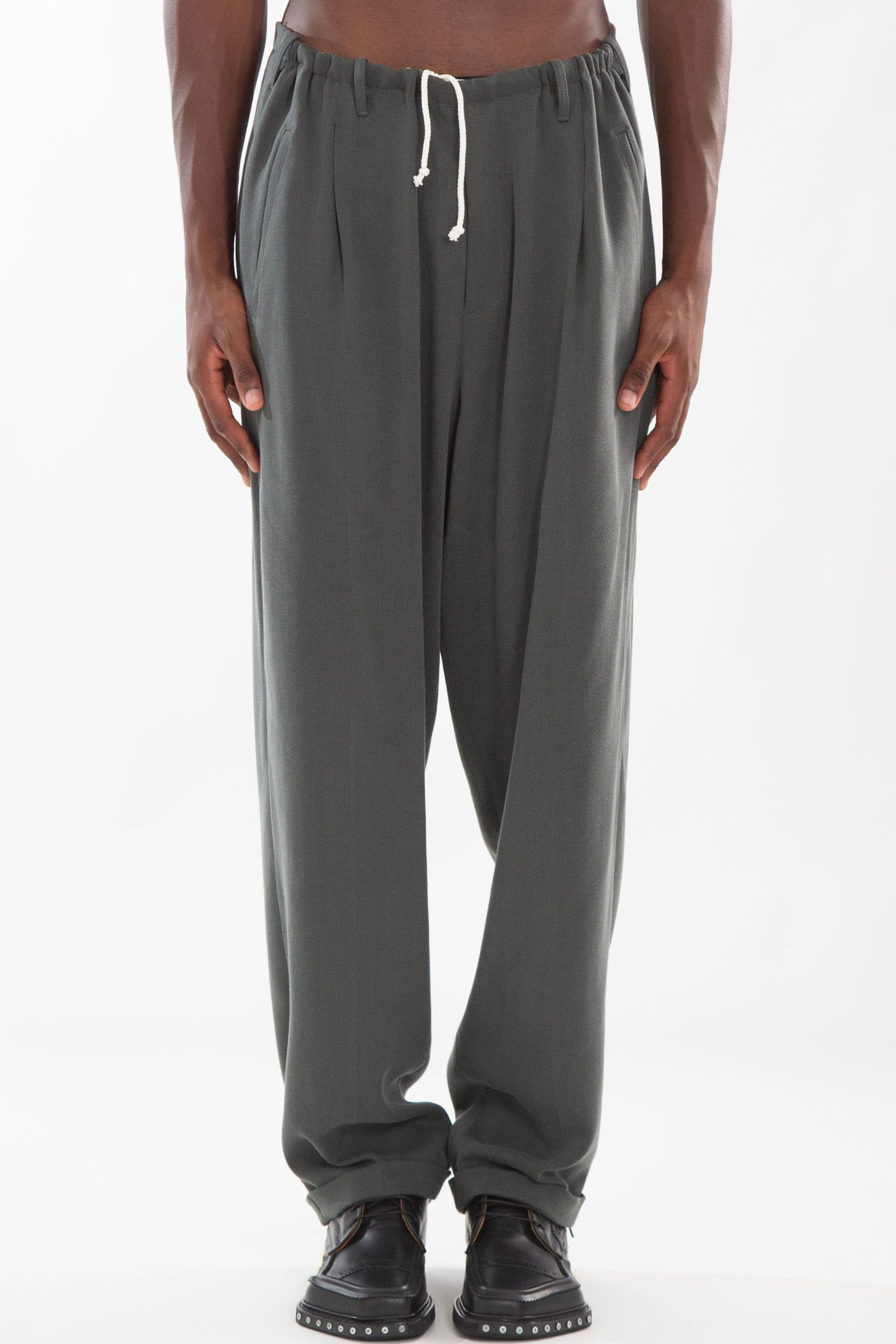 People's Bamboo Drawstring Pants GRIGIO