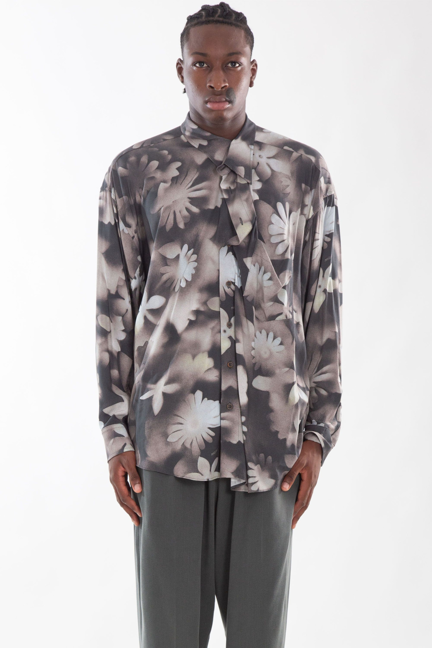 Curie X-Ray Twisted Shirt GRIGIO