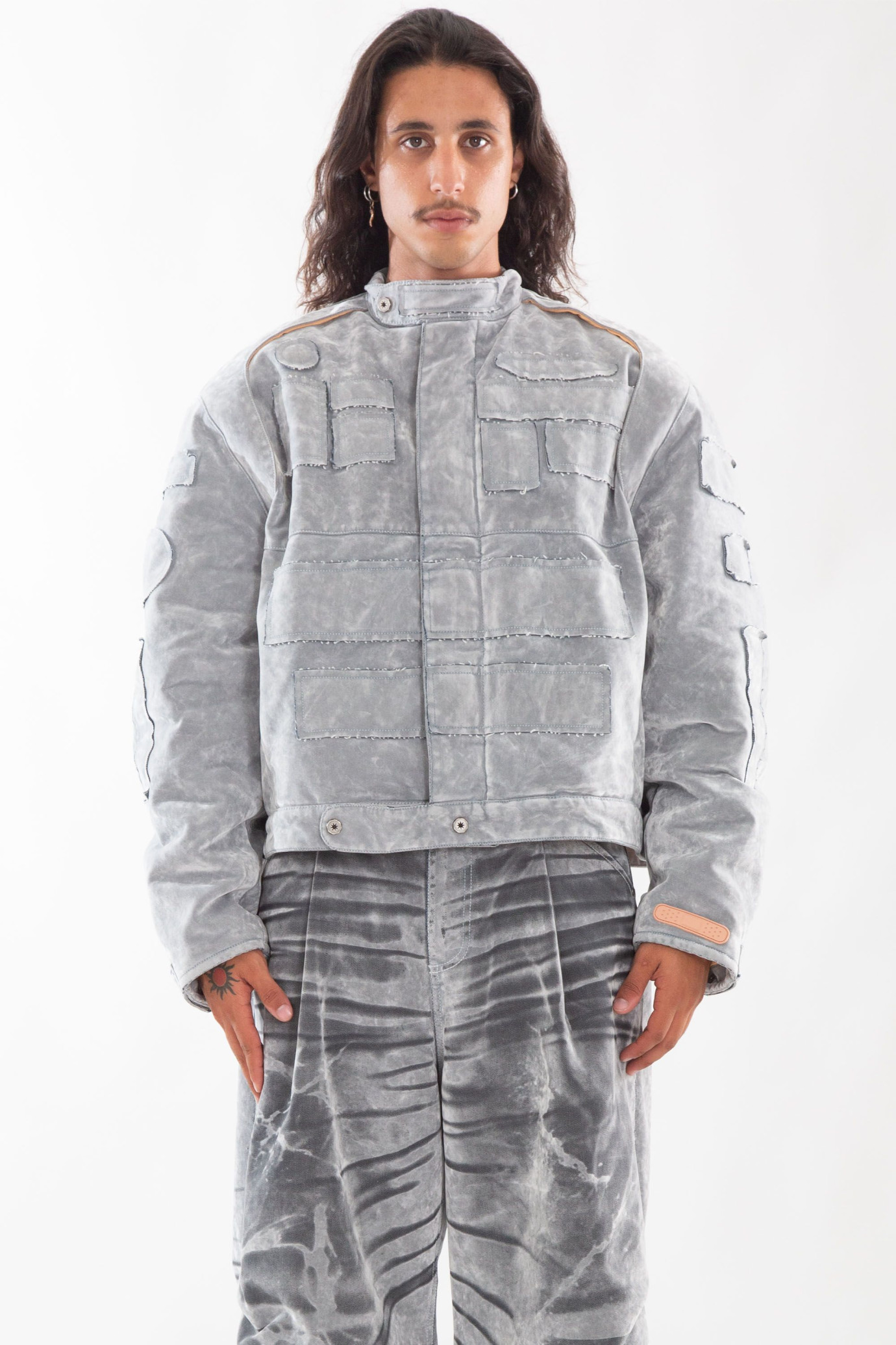 The Doctor Cropped Jacket GRIGIO