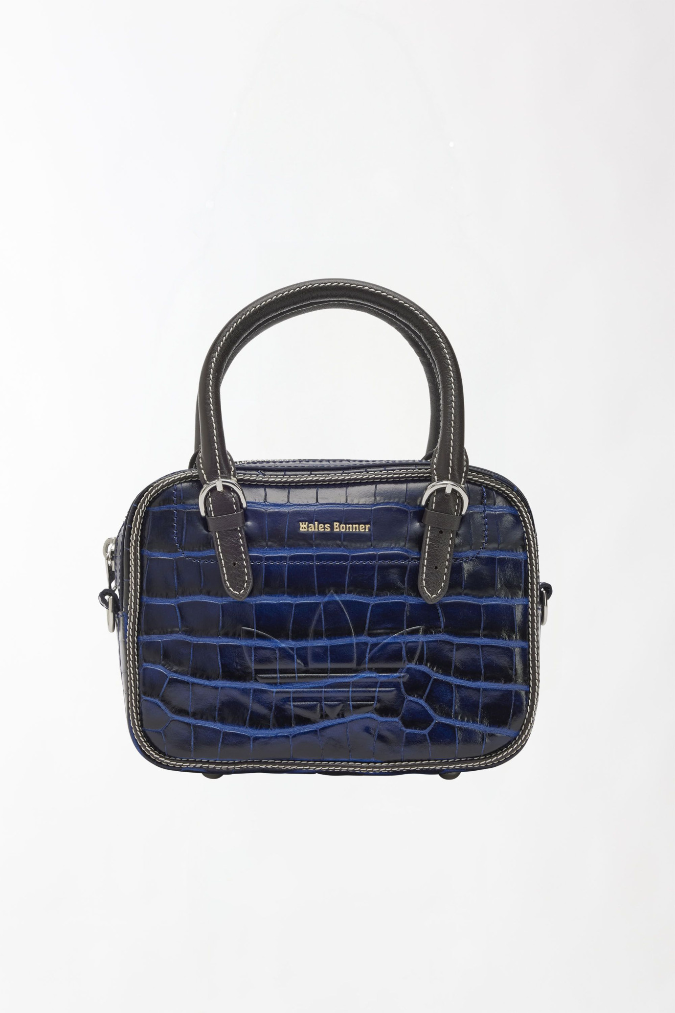 WB Croc Small Shoulder Bag BLU