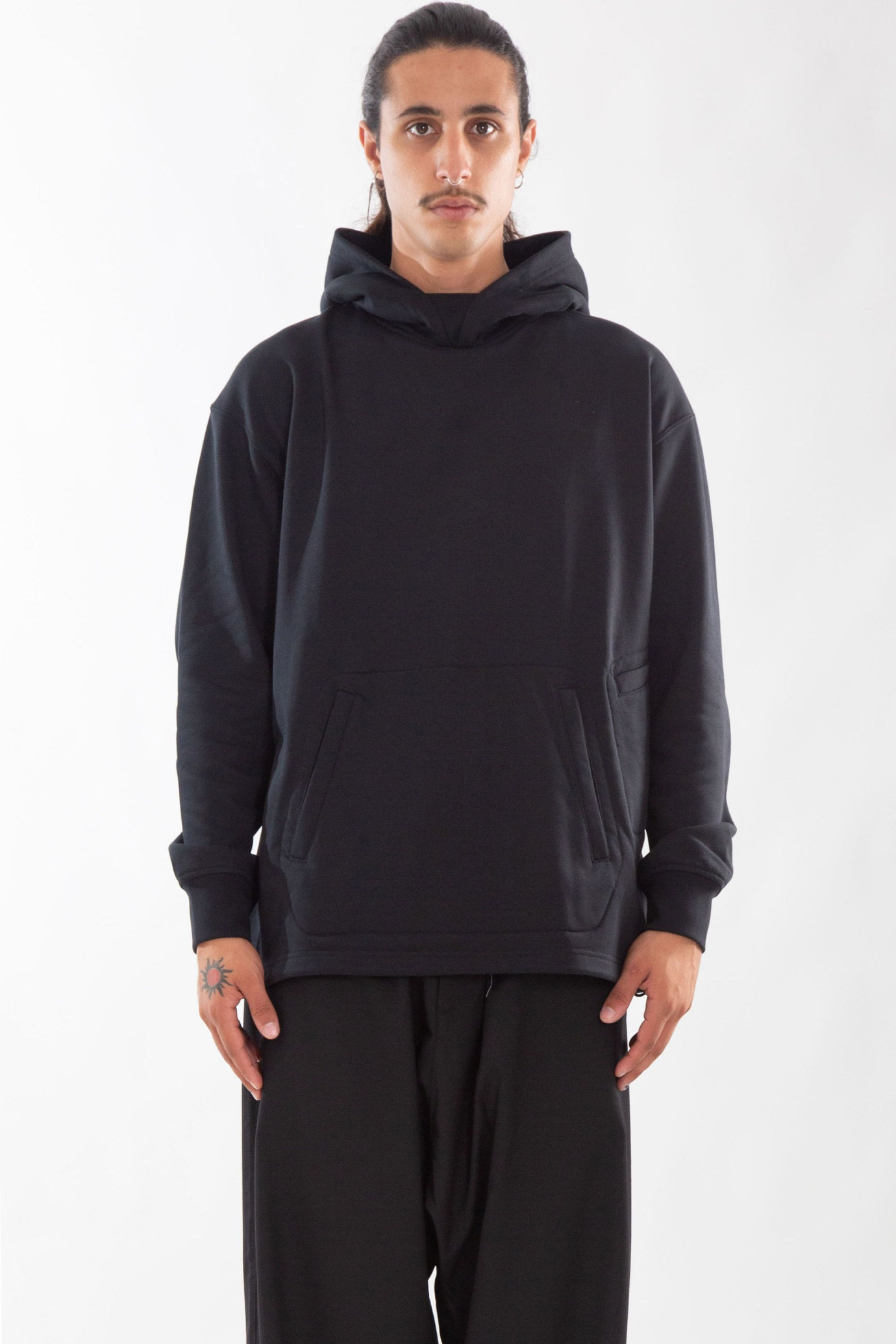 Pockets Oversized Hoodie NERO