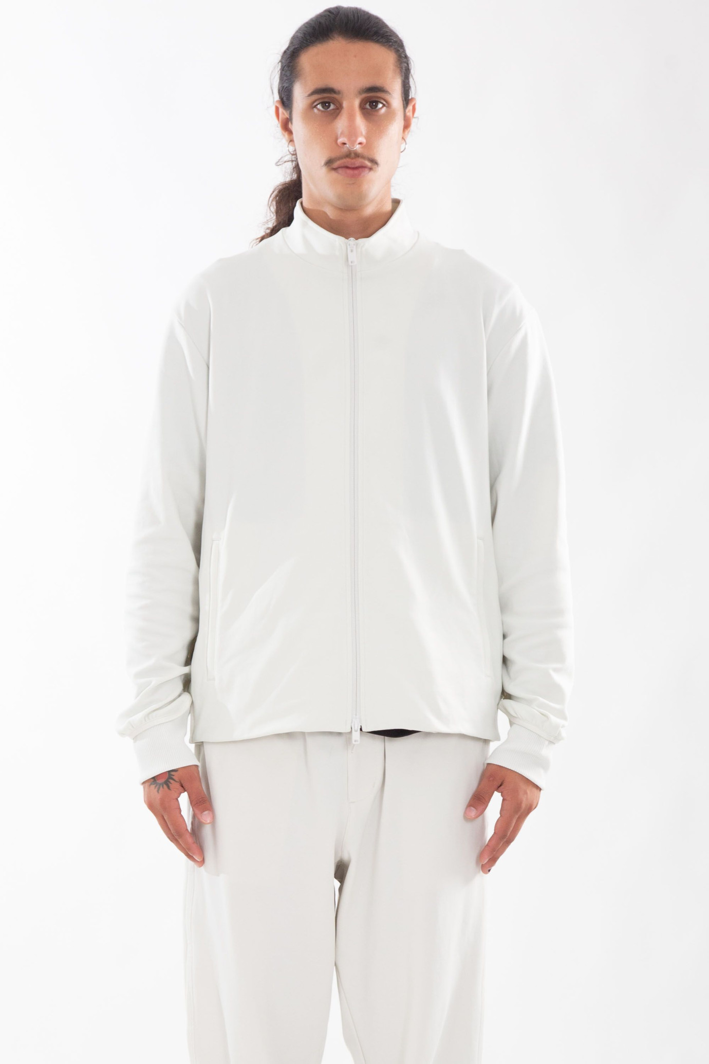 Zipped Track Jacket BIANCO