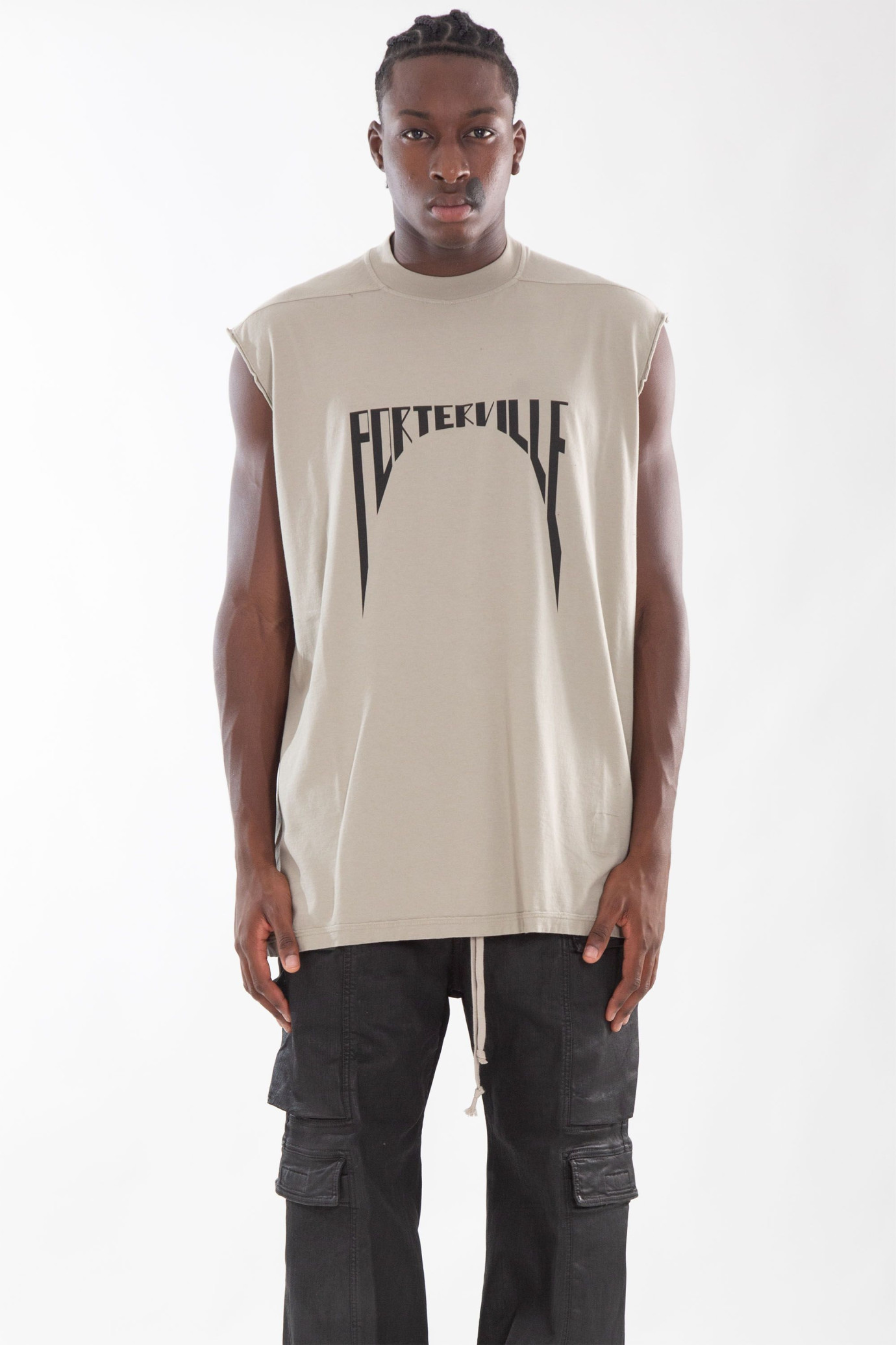 Jersey Printed Tarp Tee GRIGIO