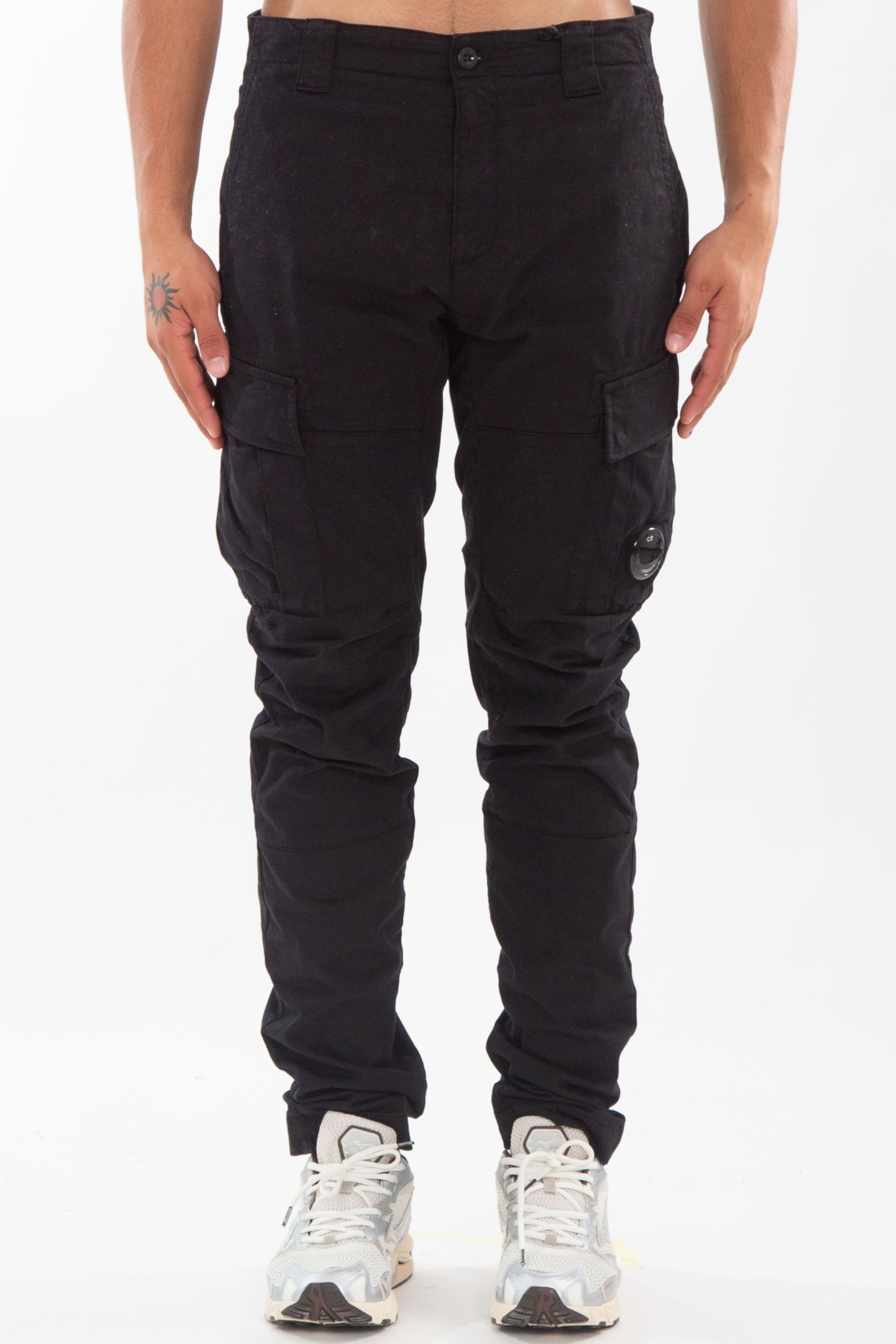 Stretch Sateen Ergonomic Lens Double Cargo Pants