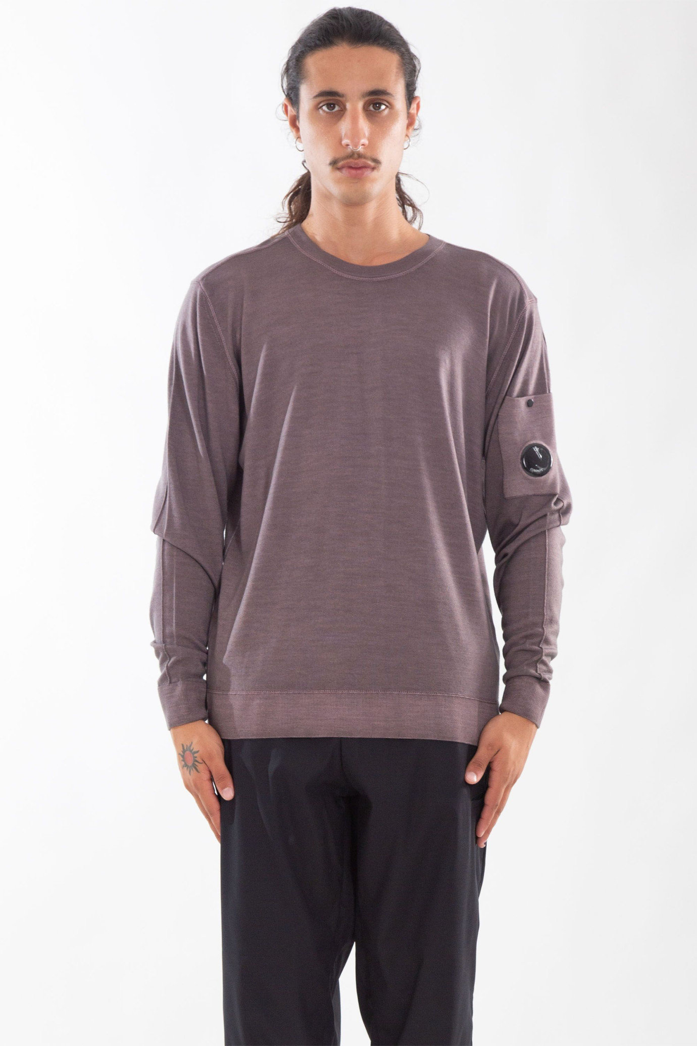 Merino Wool Fast Dyed Crew Neck Knitwear