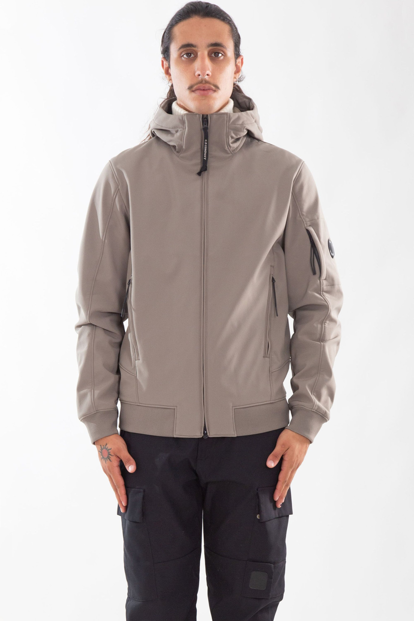 CP Shell-R Hooded Jacket BEIGE