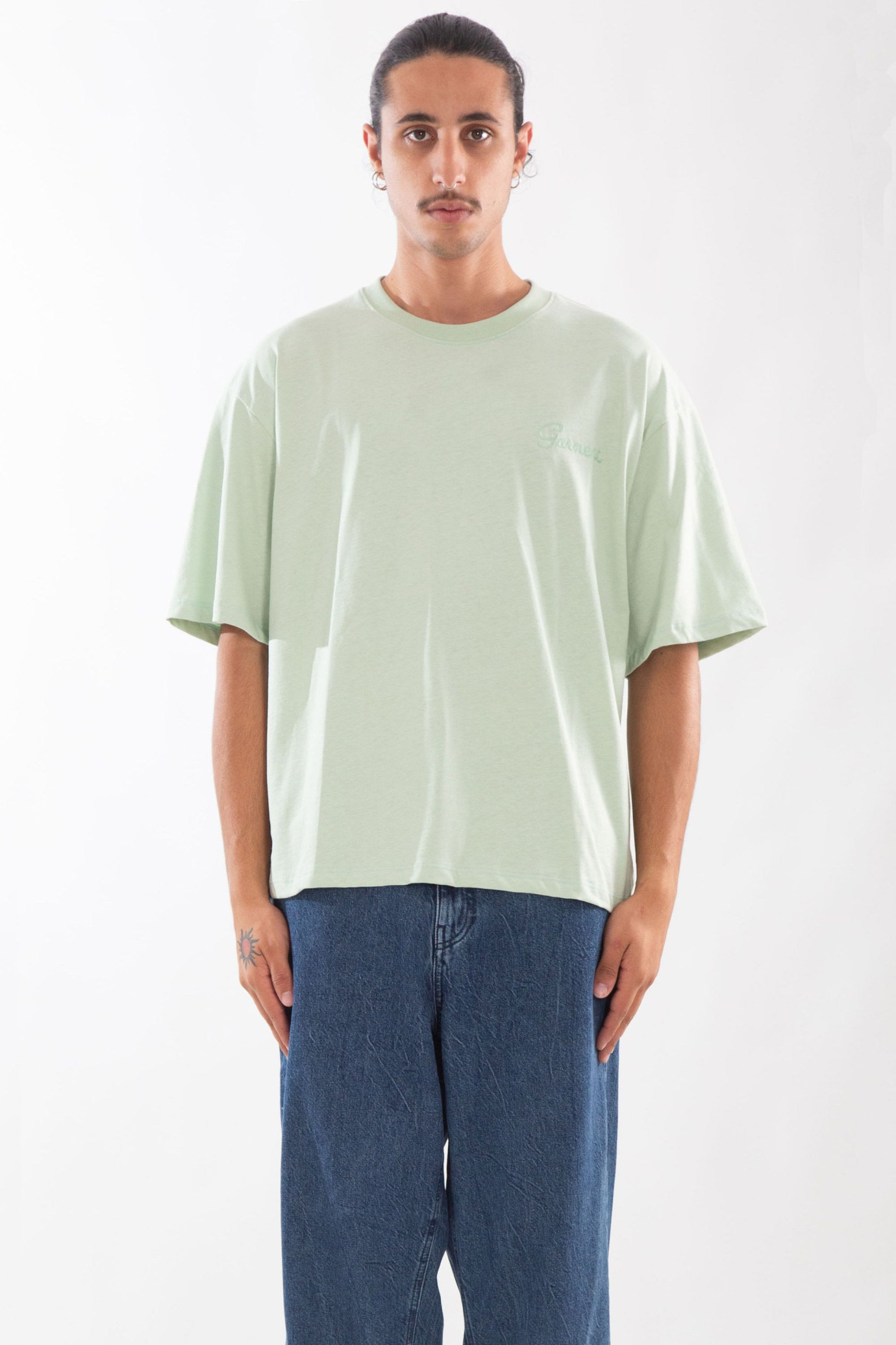 Double Embro LS Tee VERDE