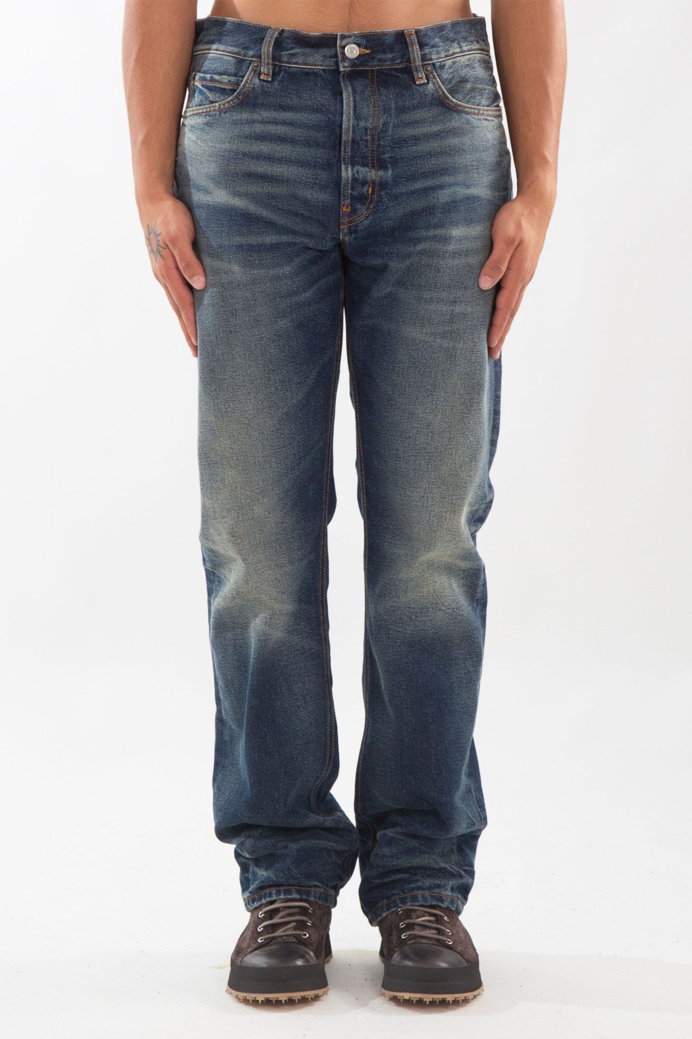 Blake Vintage Wash Straight Jeans