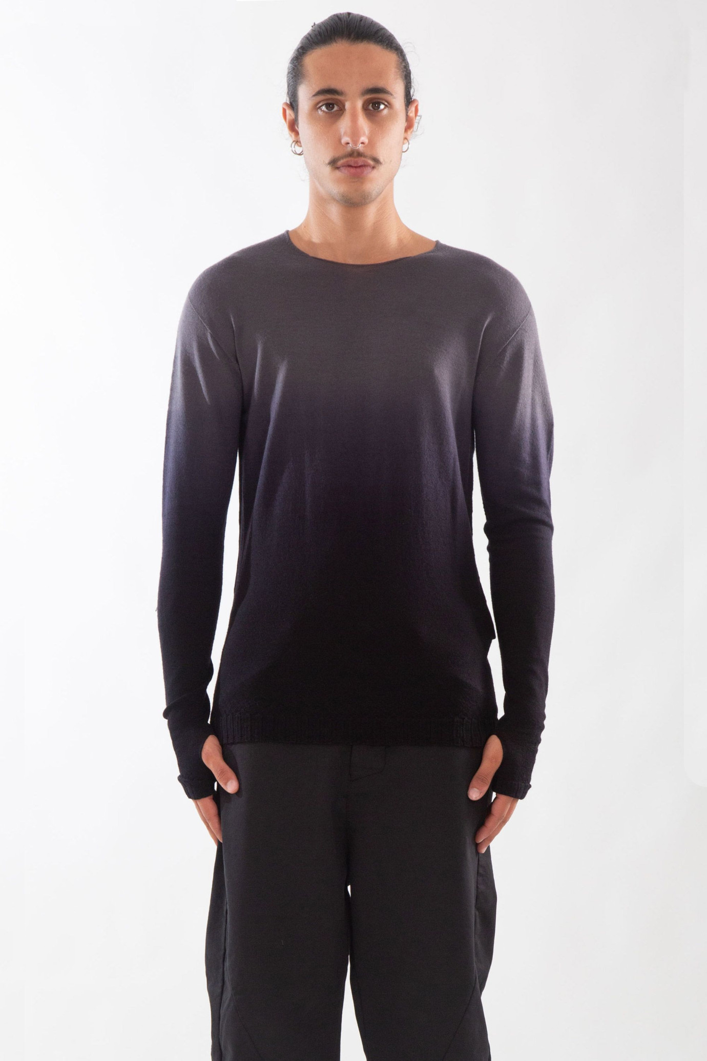 Degradé Raw Cut Fine Sweater