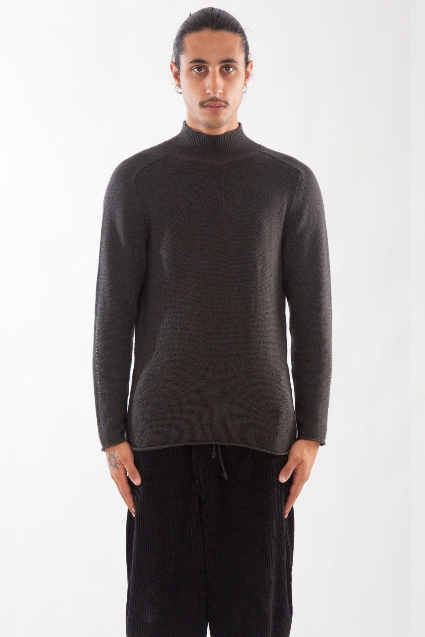 Virgin Wool Turtle-Neck Sweater