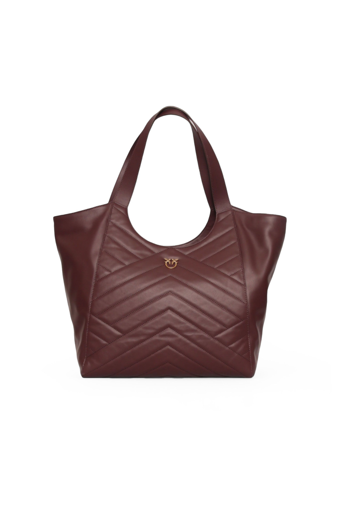 Puzzle Quilted Leather Tote Bag