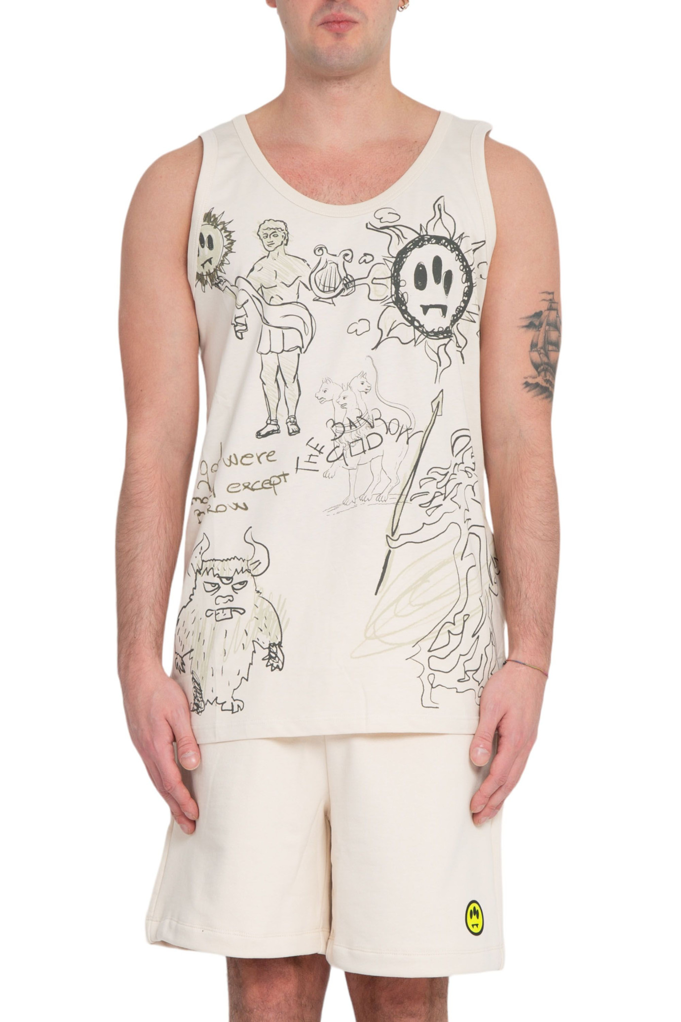 Graffiti Tank Top BIANCO