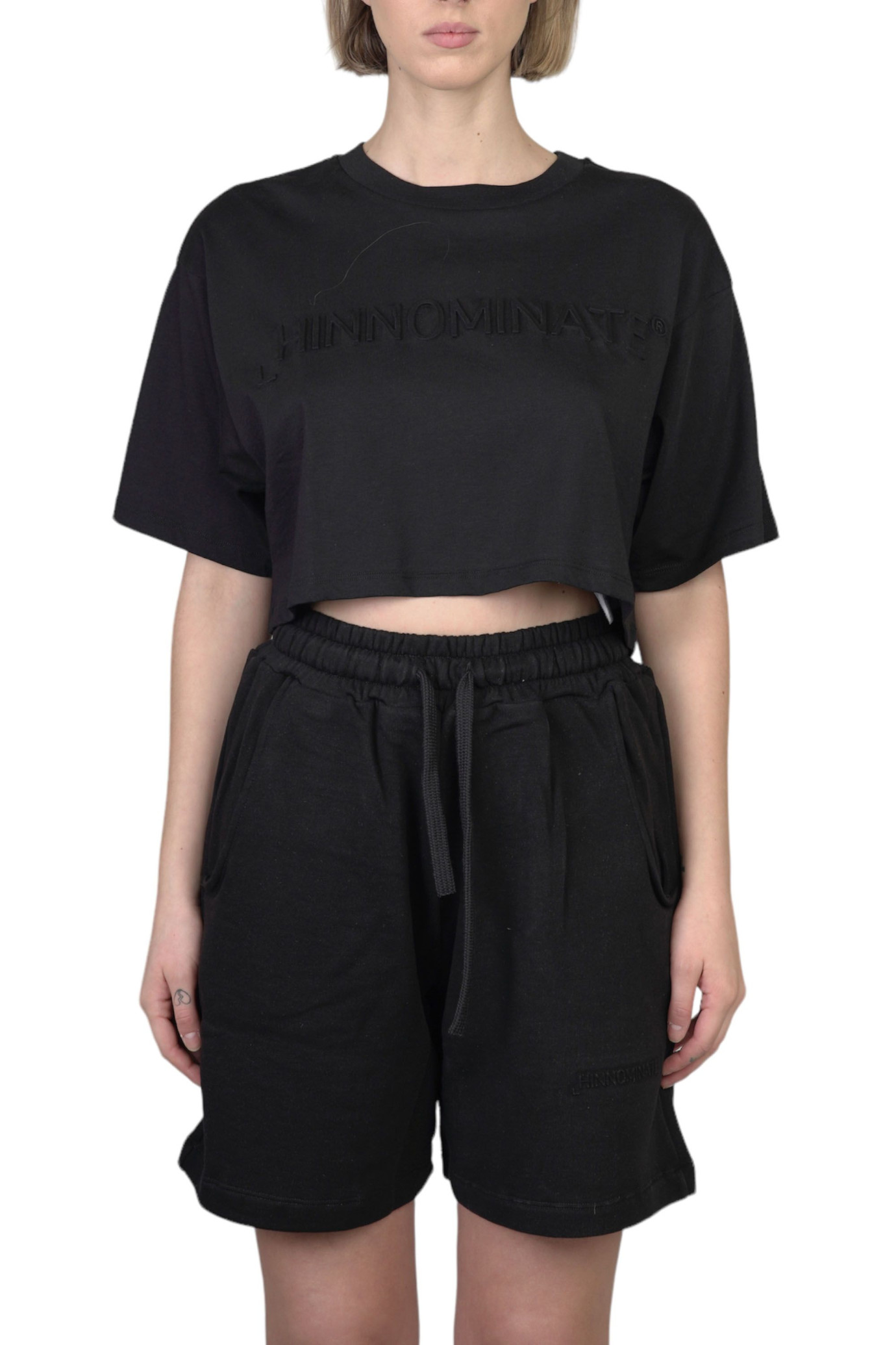 Embro Cropped Tee NERO