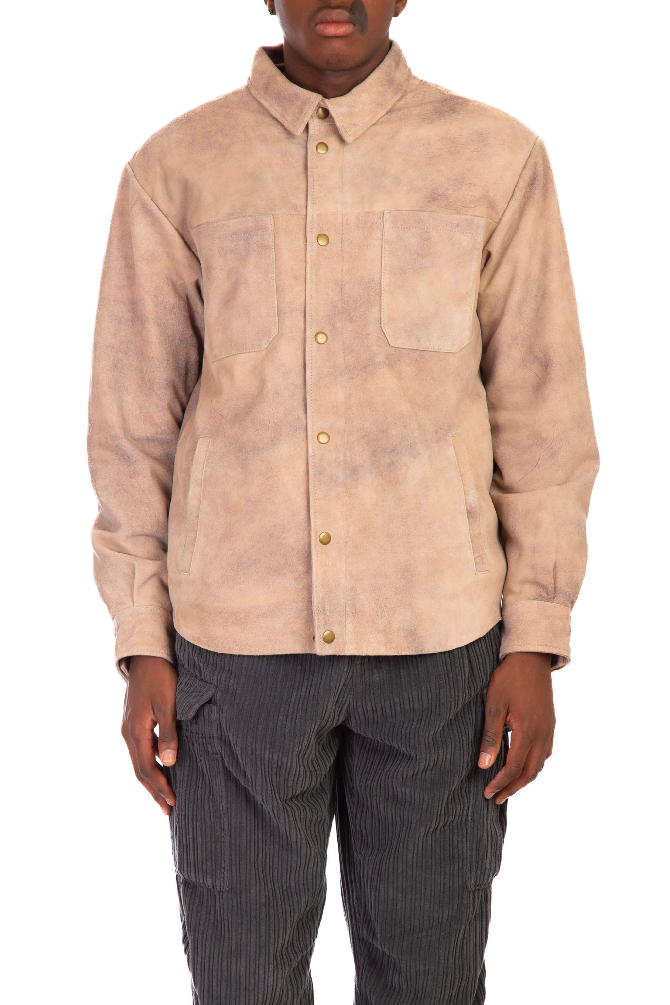 Gordon Eco-Fur Suede Jacket BEIGE