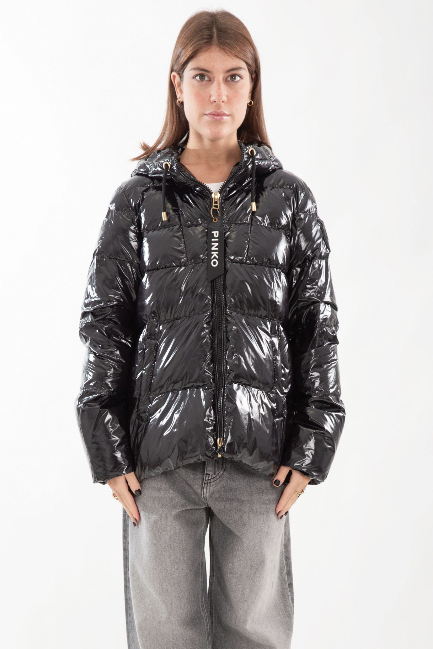 Eleodoro Crystal Nylon Hooded Jacket