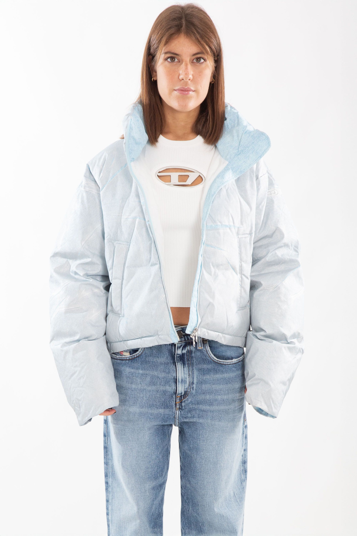 W-Himsy Metallised Puffer Jacket