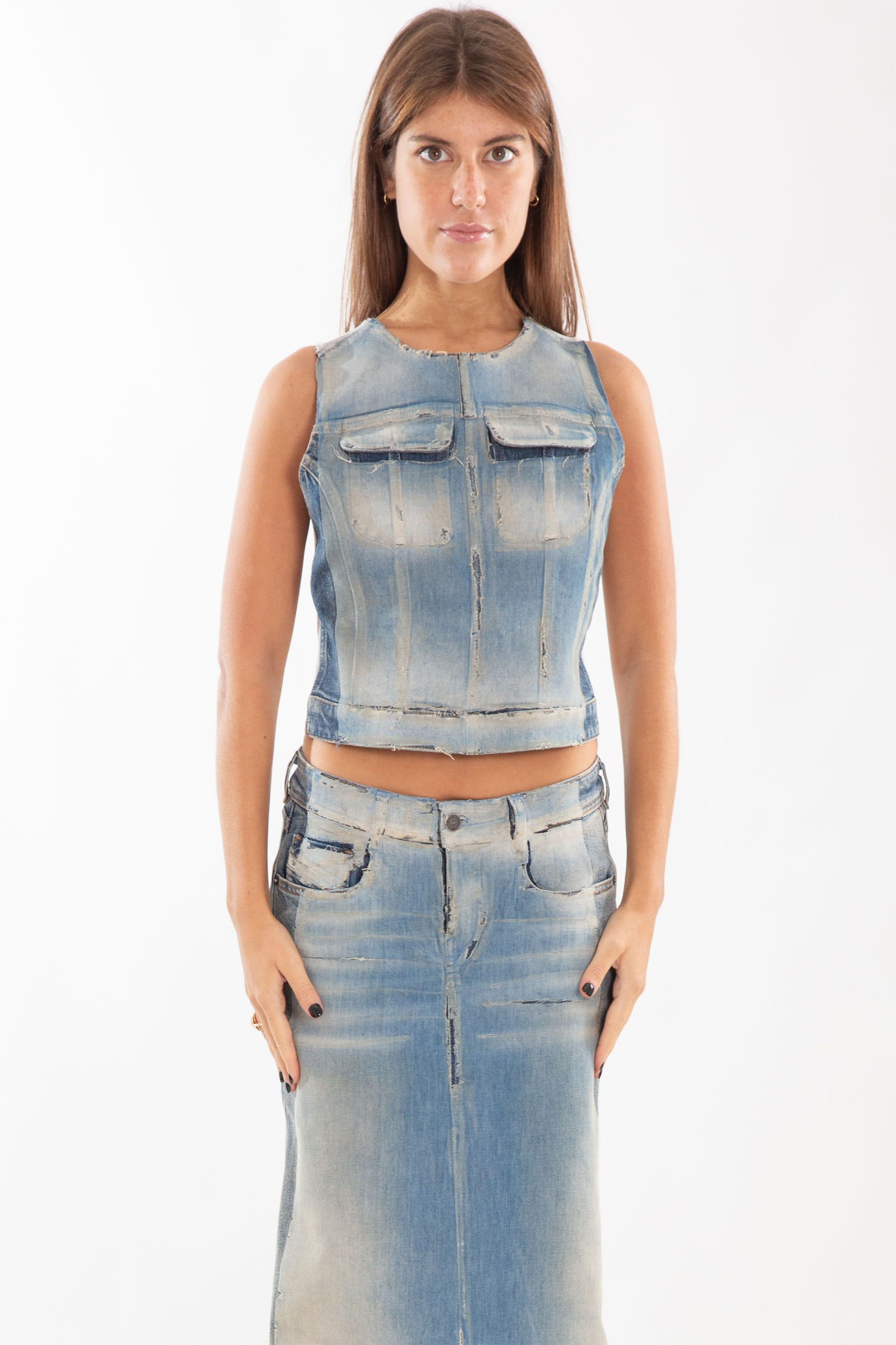 De-Benedicta Peel-Off Denim Vest