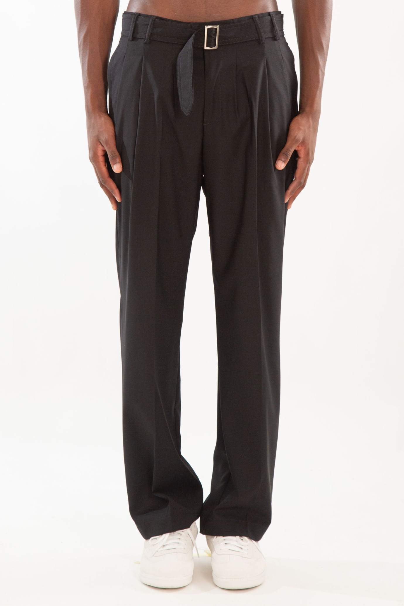 Norrie 3-Pleats Belt Trousers