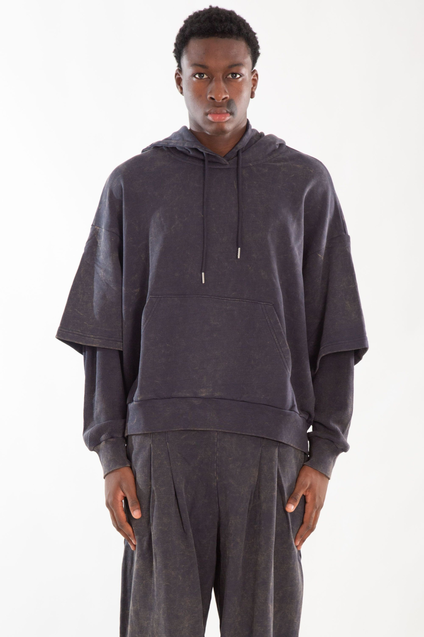 Swamp Layered Boxy Hoodie