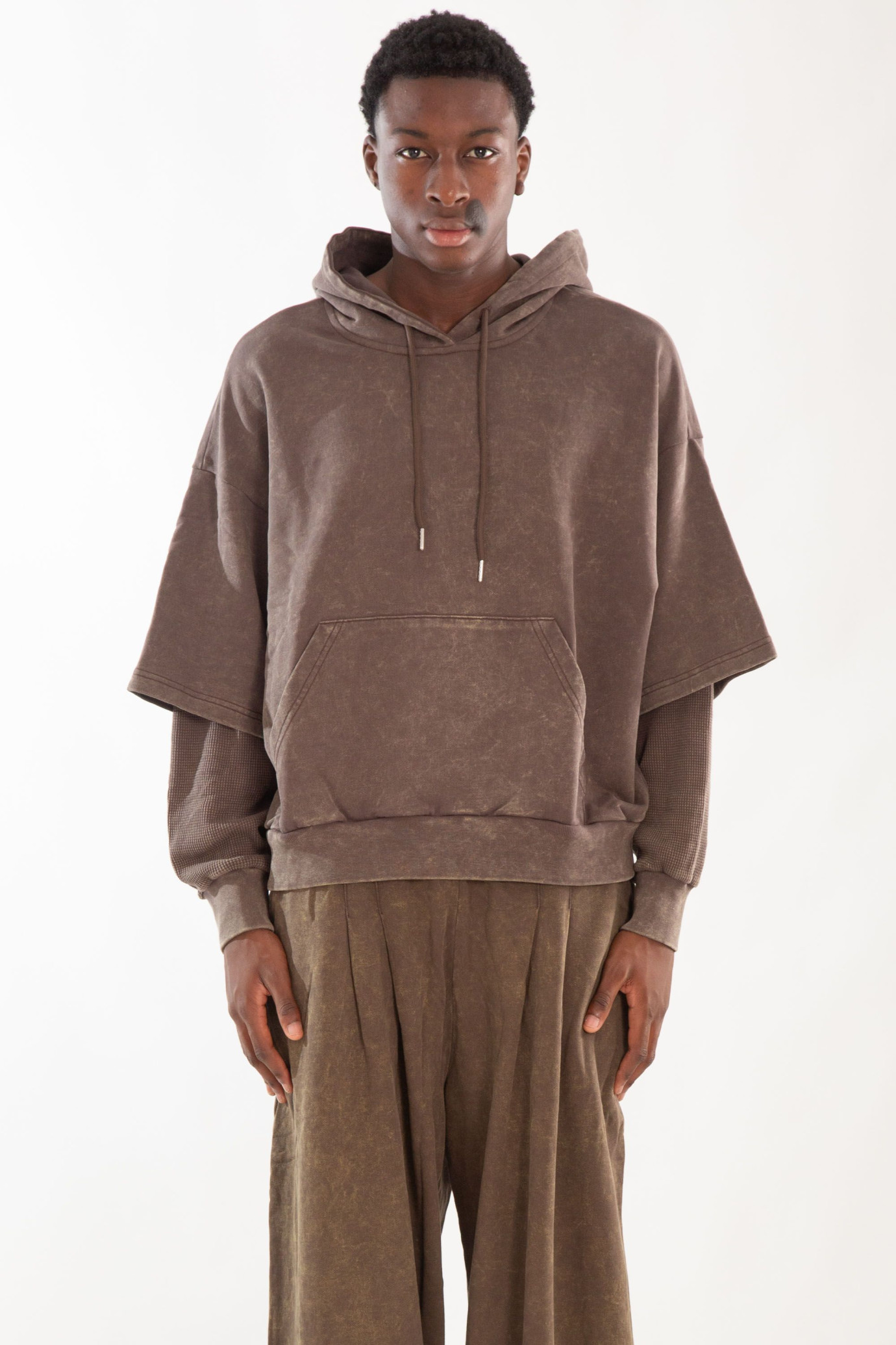 Swamp Layered Boxy Hoodie