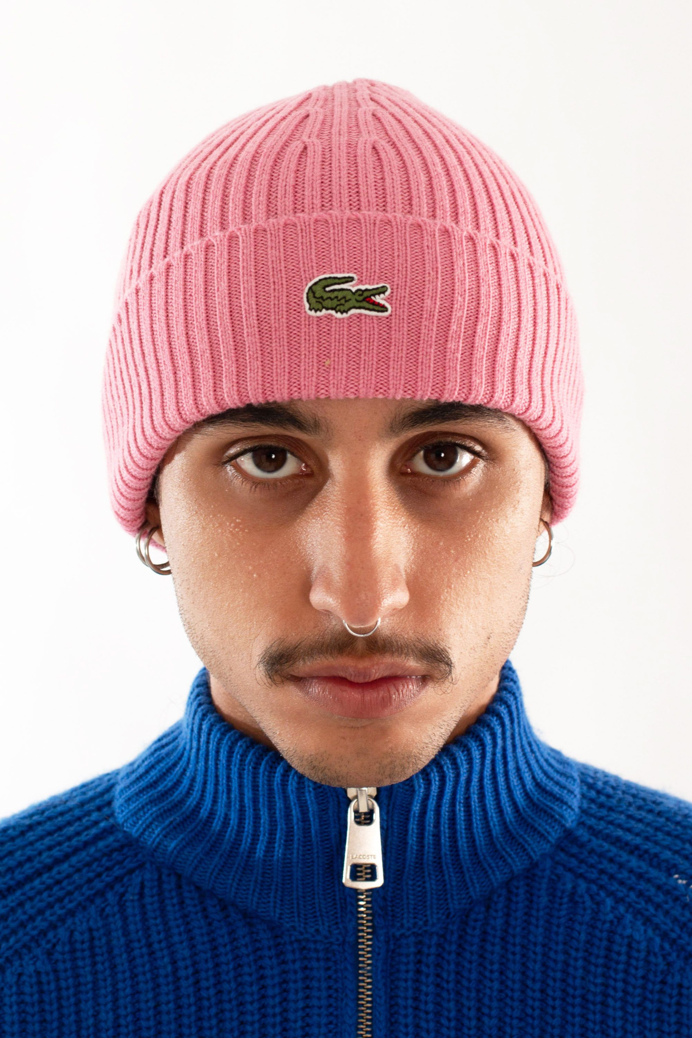 Rib Knit Logo Beanie