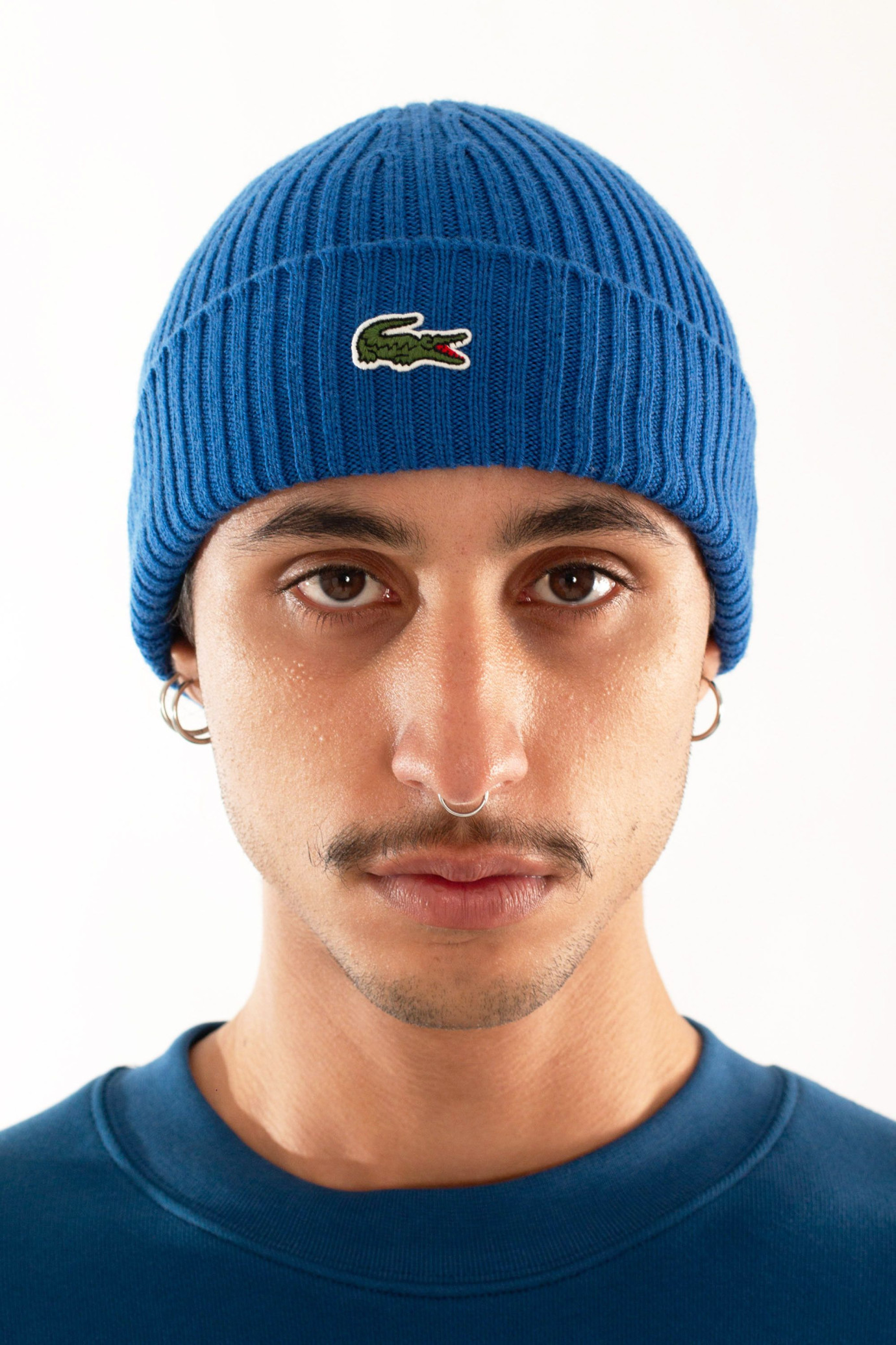 Rib Knit Logo Beanie