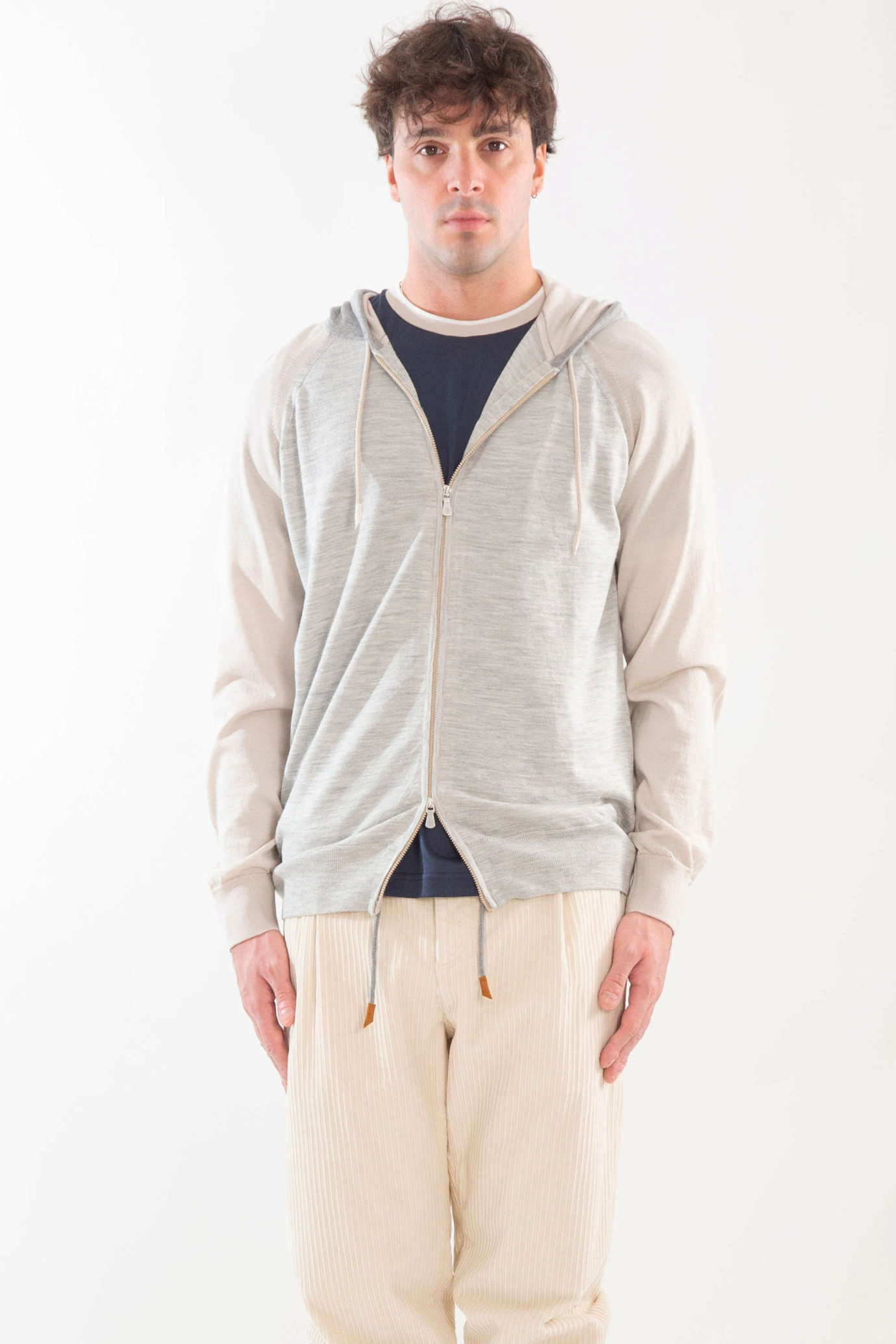 Merino Silk Knitted Hoodie