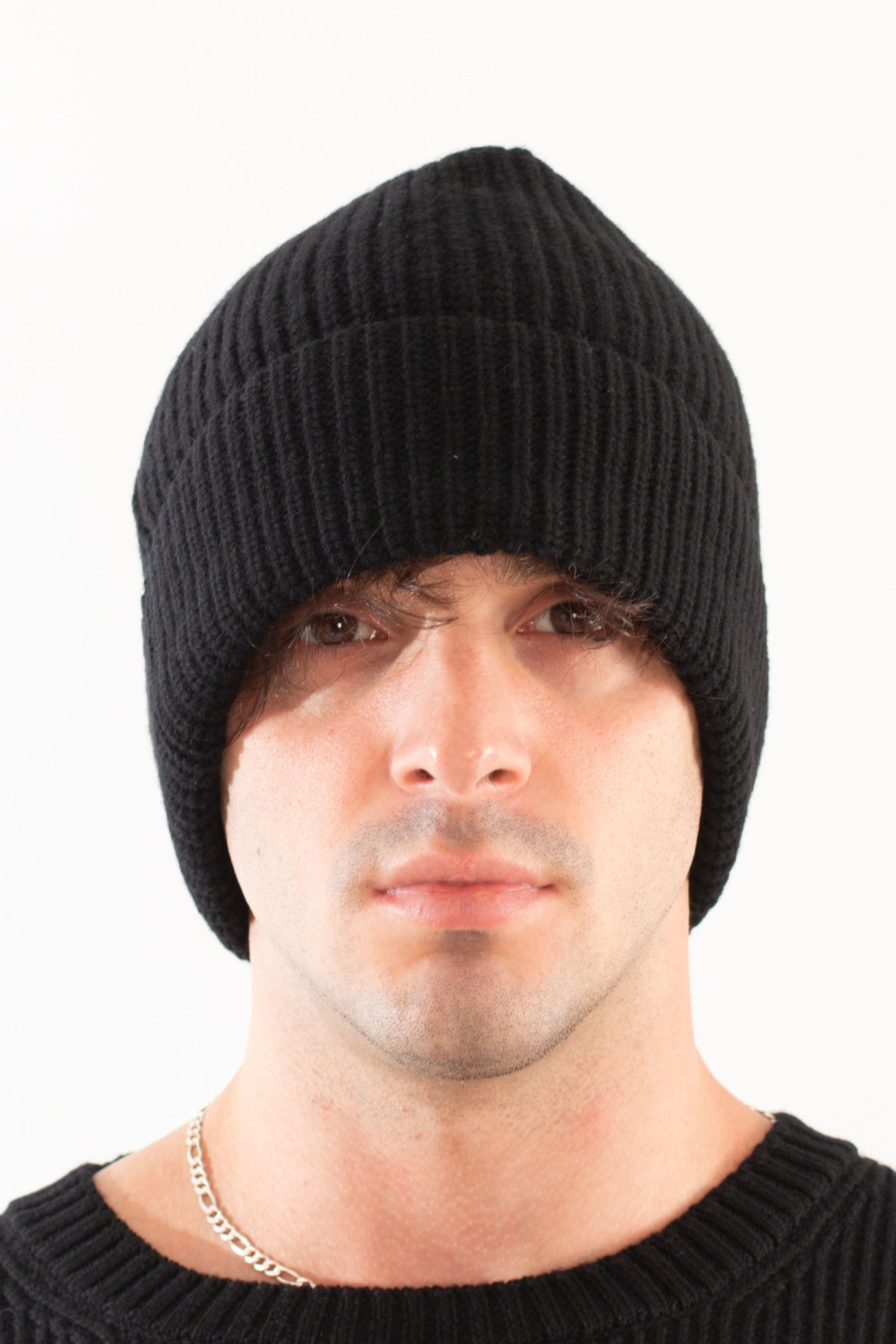 Lambswool Ribbed Beanie