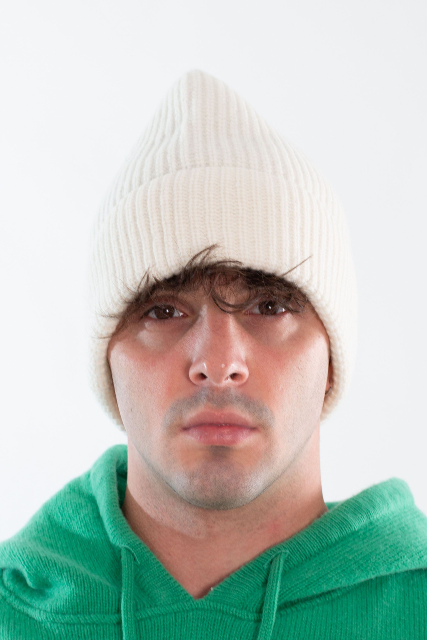 Lambswool Ribbed Beanie