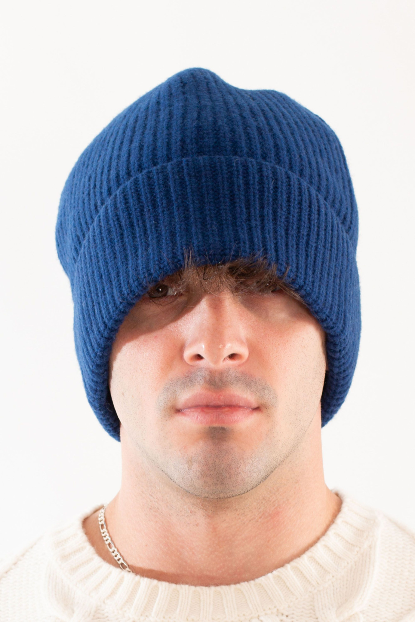 Lambswool Ribbed Beanie