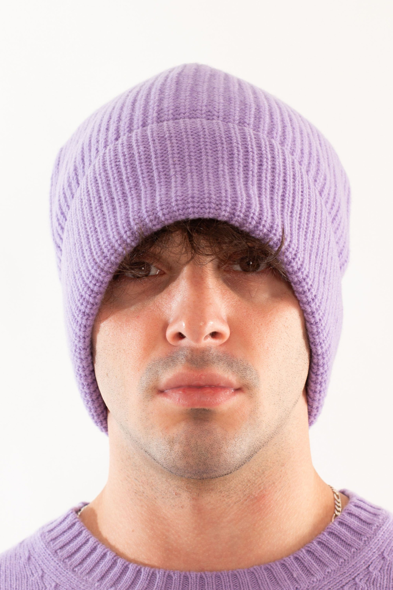 Lambswool Ribbed Beanie