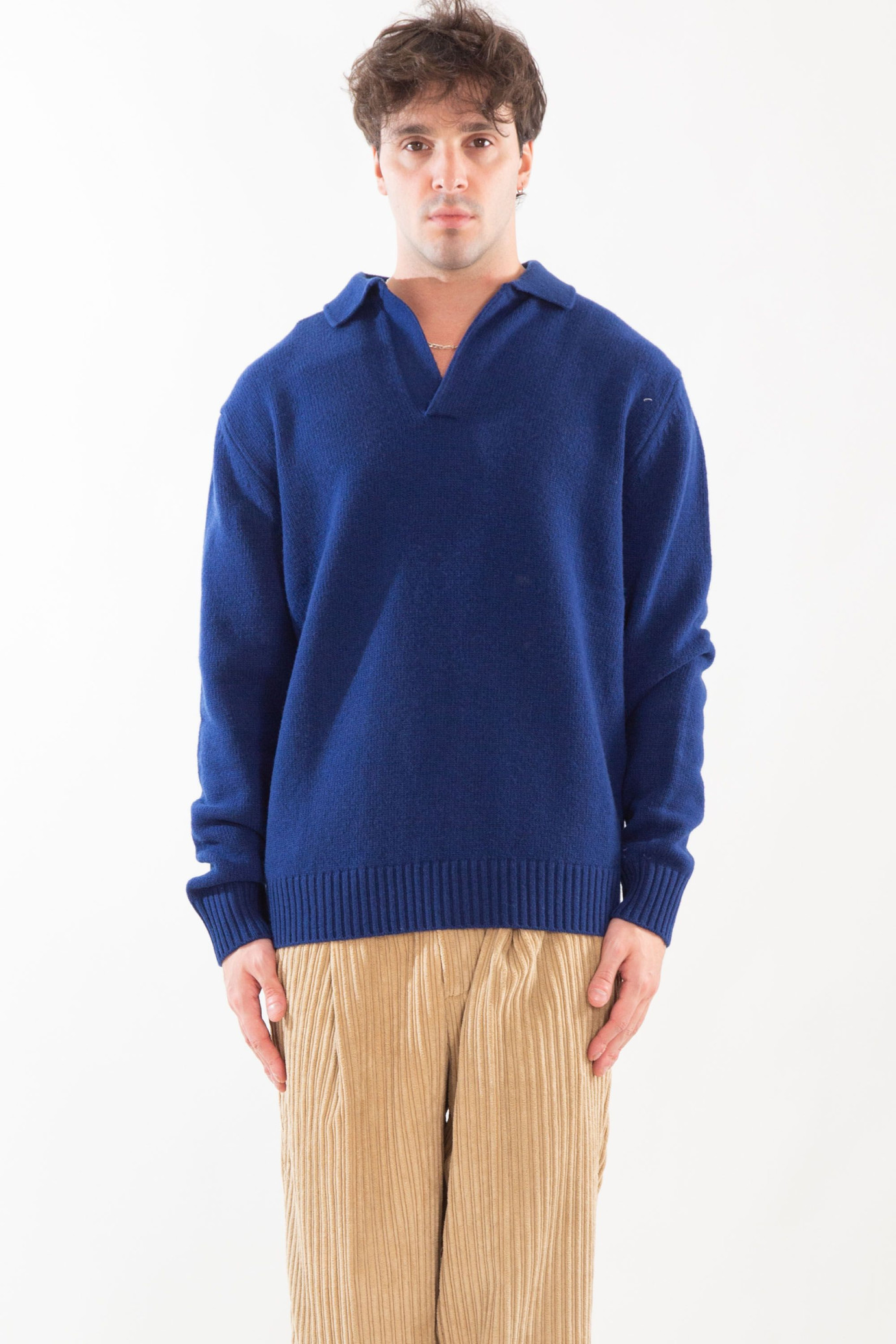 Lambswool Polo Sweater